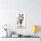 "Wolf Sketch" Canvas Stretched, 0.75" - Print