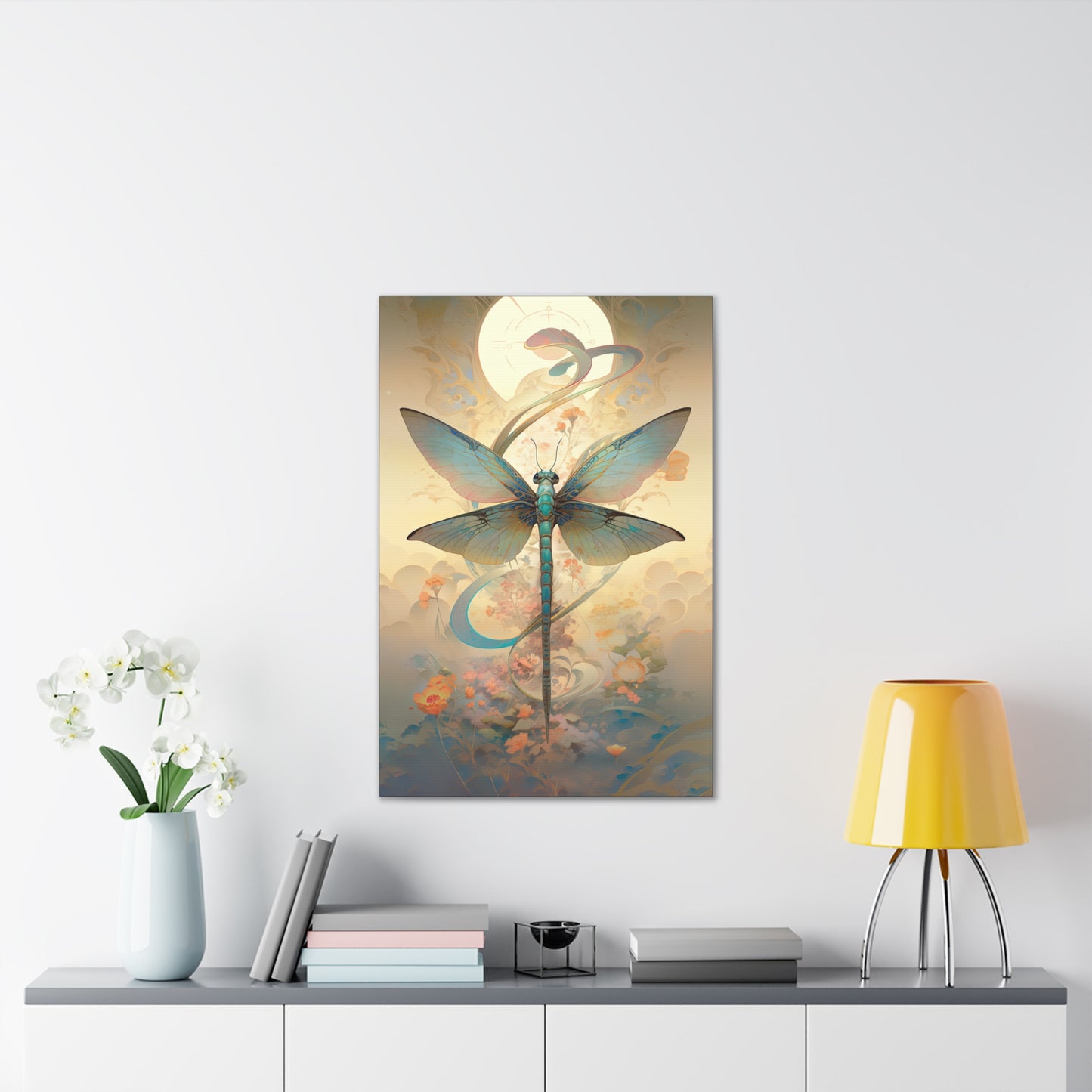 "Zen Dragonfly" Canvas Stretched, 0.75" - Print