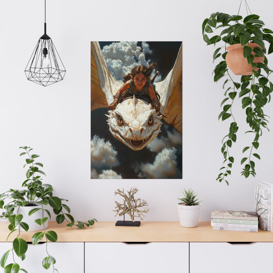 "The Dragon Rider’s Smile" Poster - Print