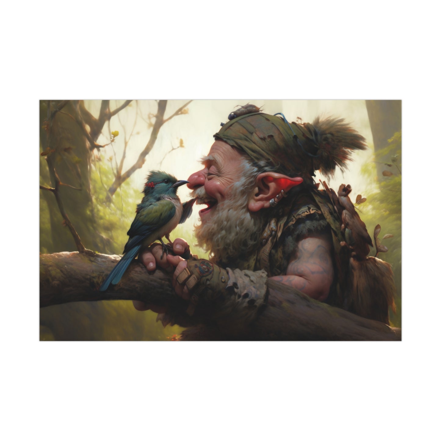 "Feathered Jester" Poster - Print