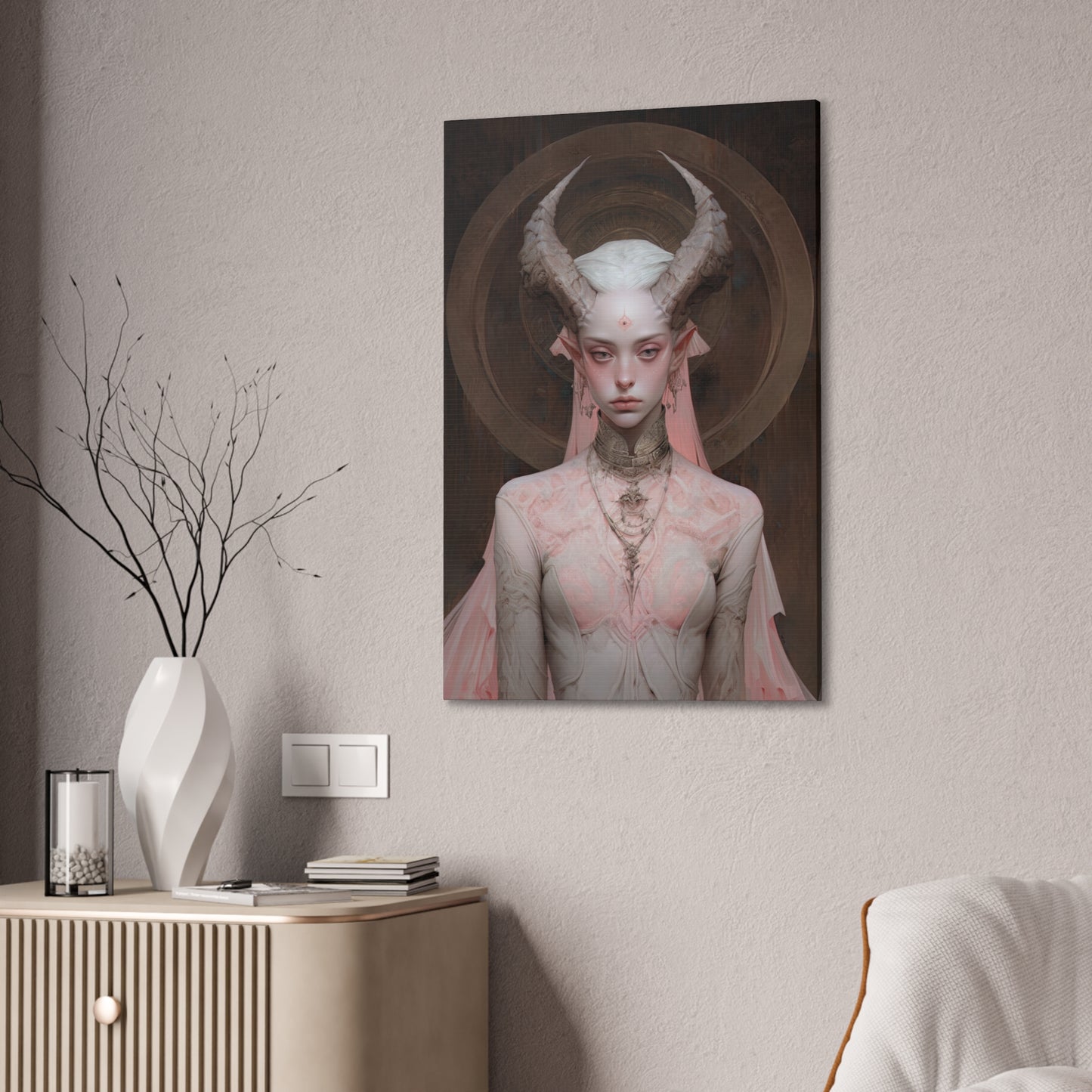 "Faun Princess" Canvas Stretched, 0.75" - Print