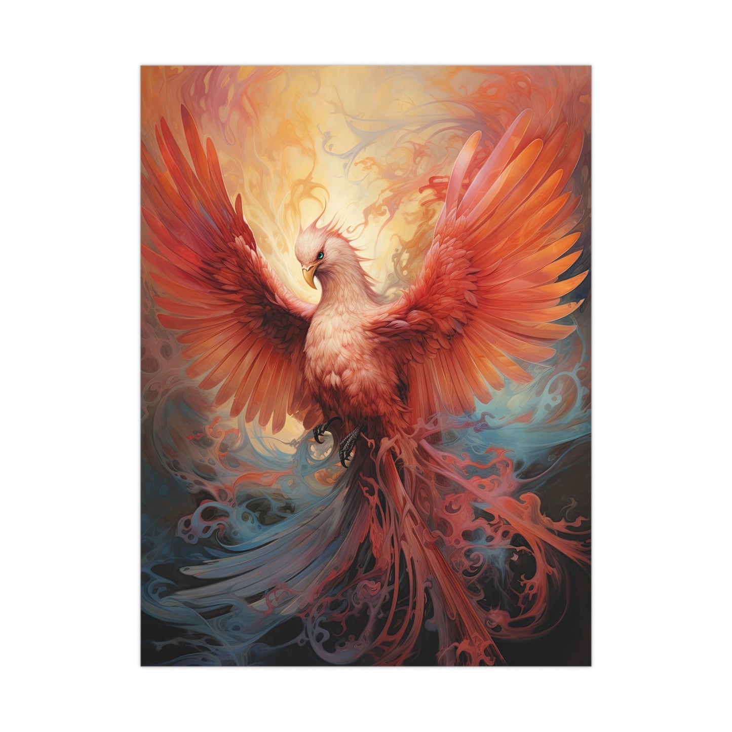 "Fluid Phoenix Dreaming" Poster - Print