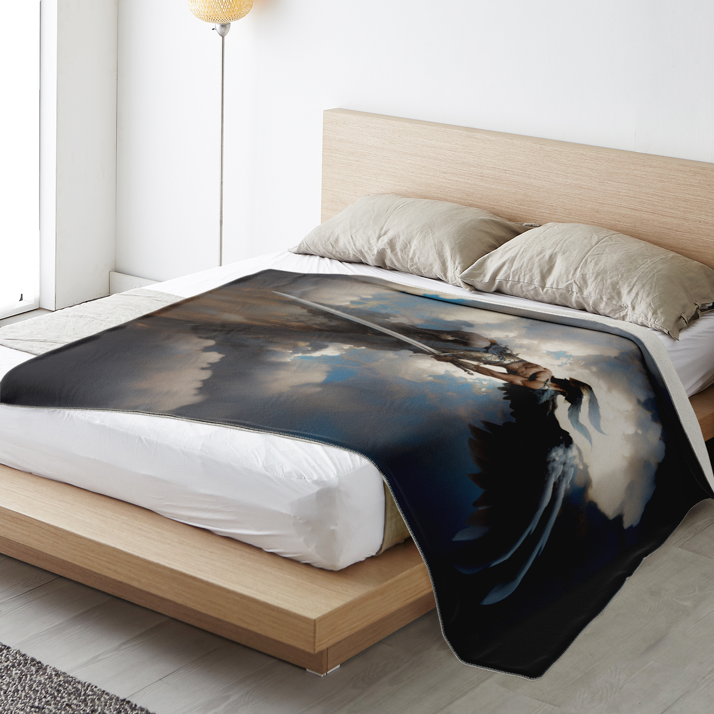 Celestial Judge Premium Microfleece Blanket