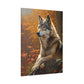 "Watcher Wolf" Canvas Stretched, 0.75" - Print