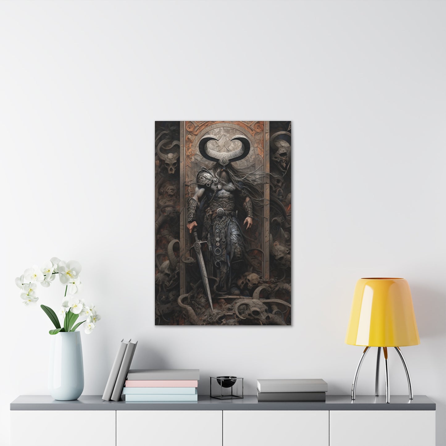 "A Vikings Niflheim" Canvas Stretched, 0.75" - Print