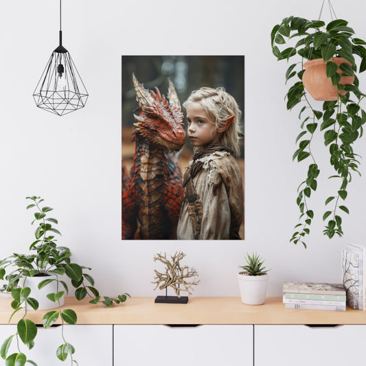 "Dragon Rider In Training" Poster - Print