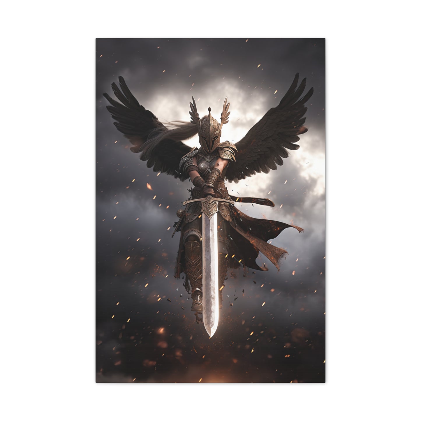 "Valkyrie Justice" Canvas Stretched, 0.75" - Print