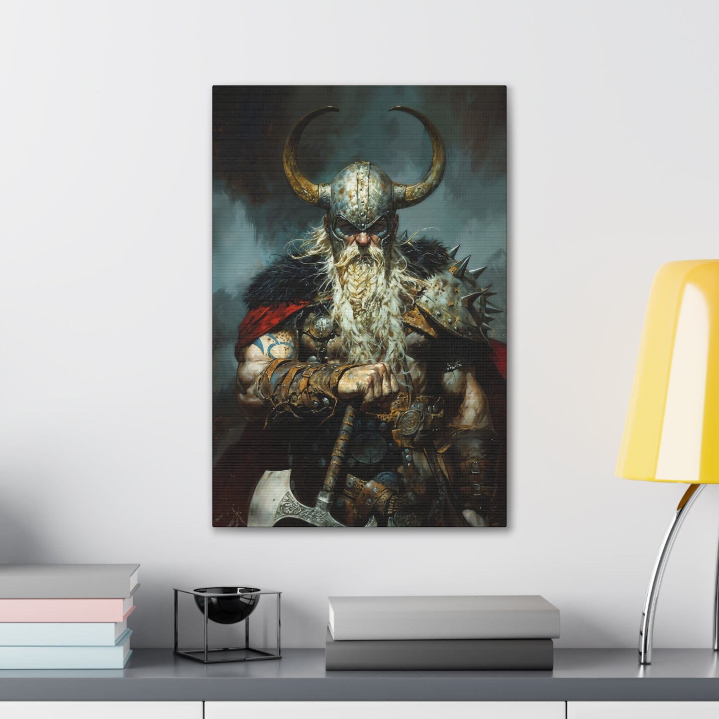 "Battleworn Berserker" Canvas Stretched, 0.75" - Print