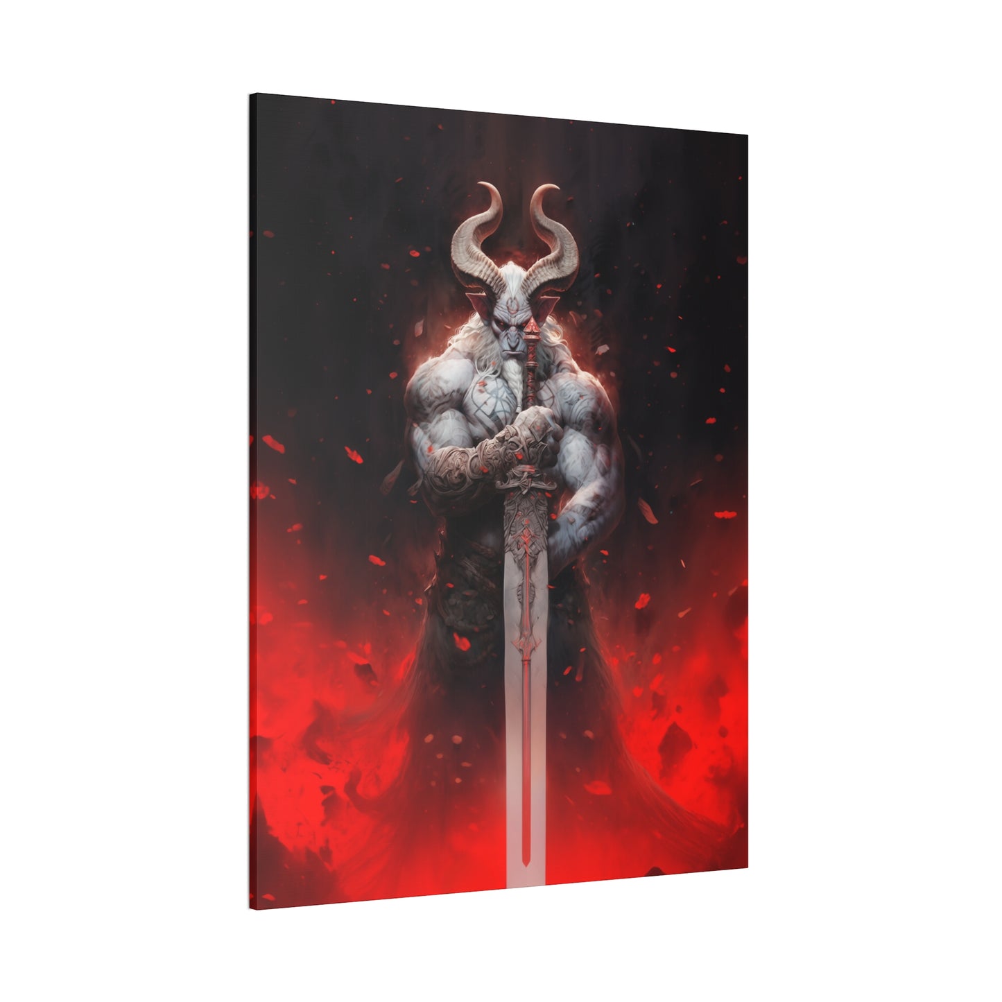 "Hellforge Minotaur" Canvas Stretched, 0.75" - Print