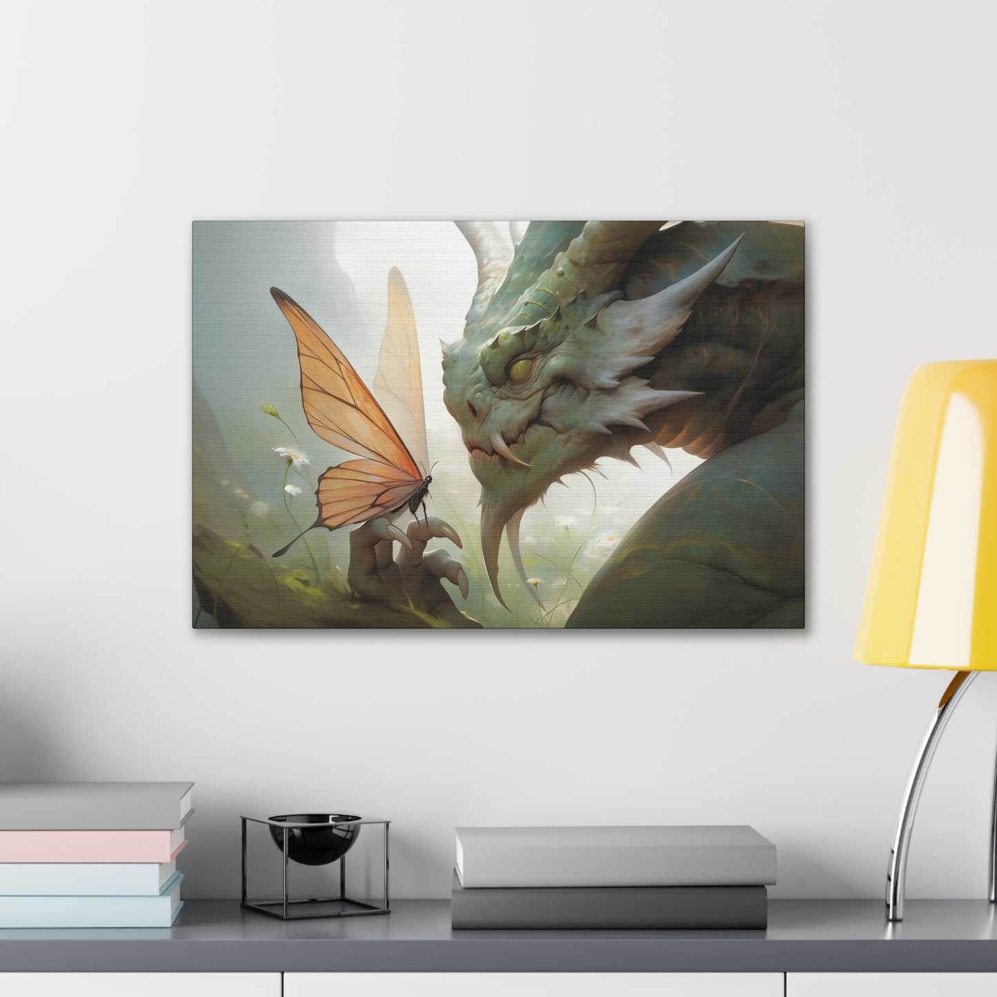 "Fire and Flutter"  Canvas Stretched, 0.75" - Print