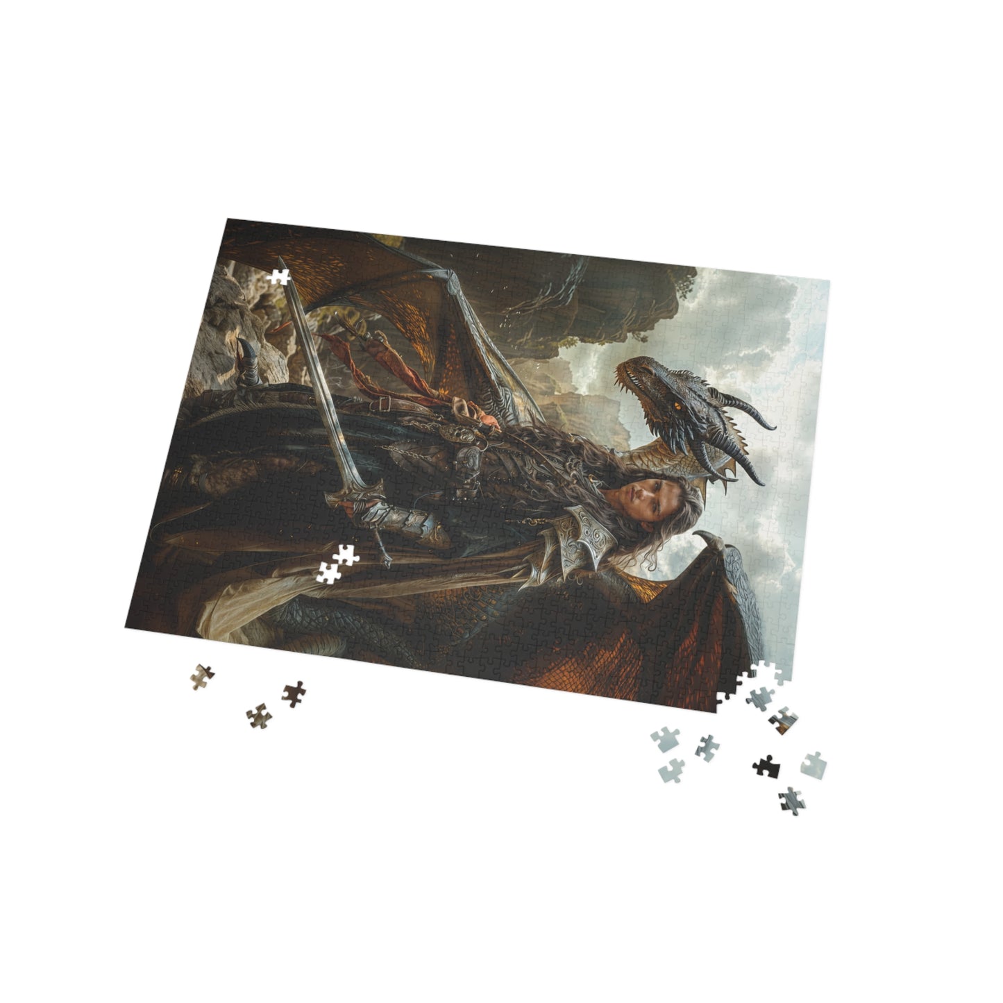 "Oathbound by Fire and Steel" Puzzle (500, 1000-Piece)