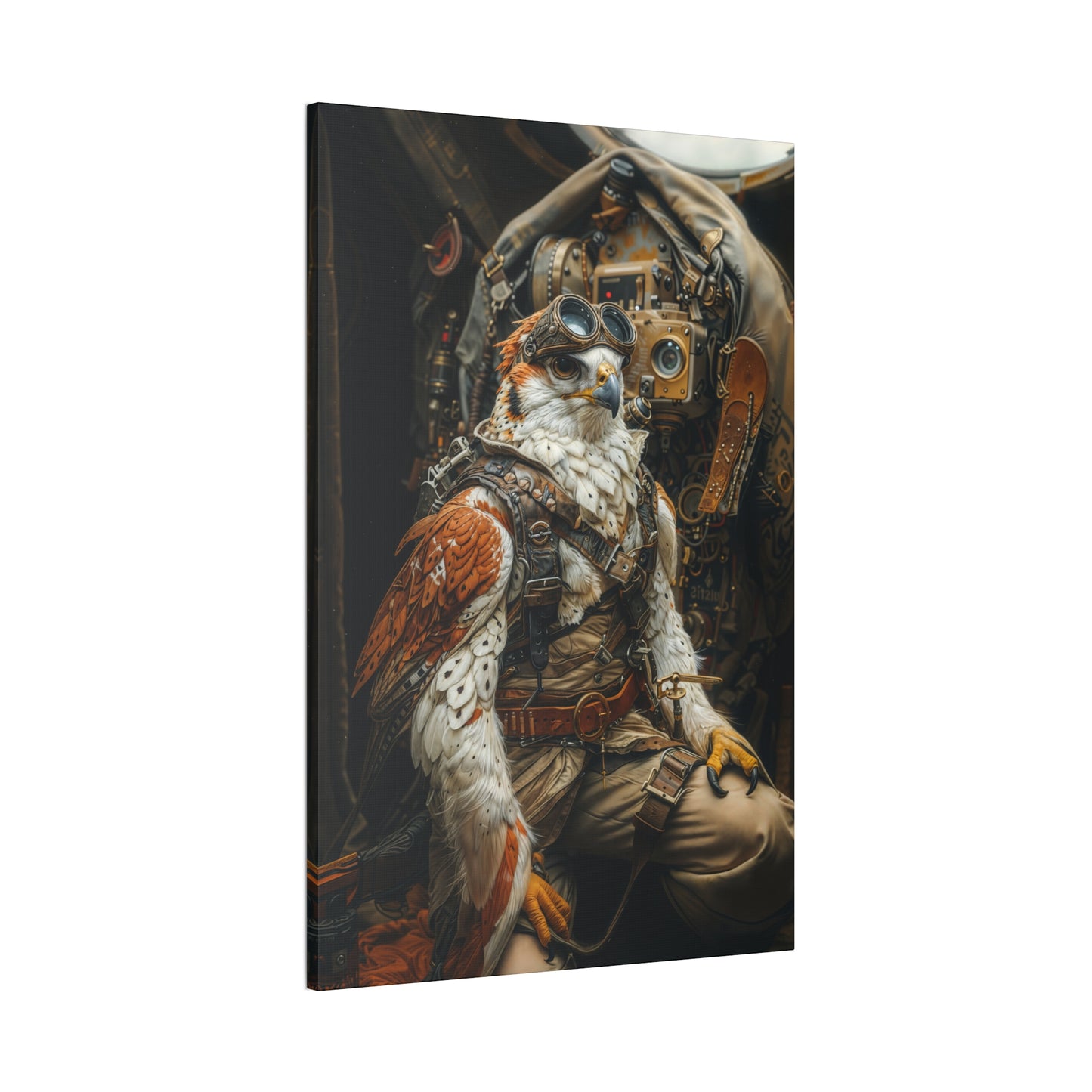 "Time Pilot Falconeer" Canvas Stretched, 0.75" - Print