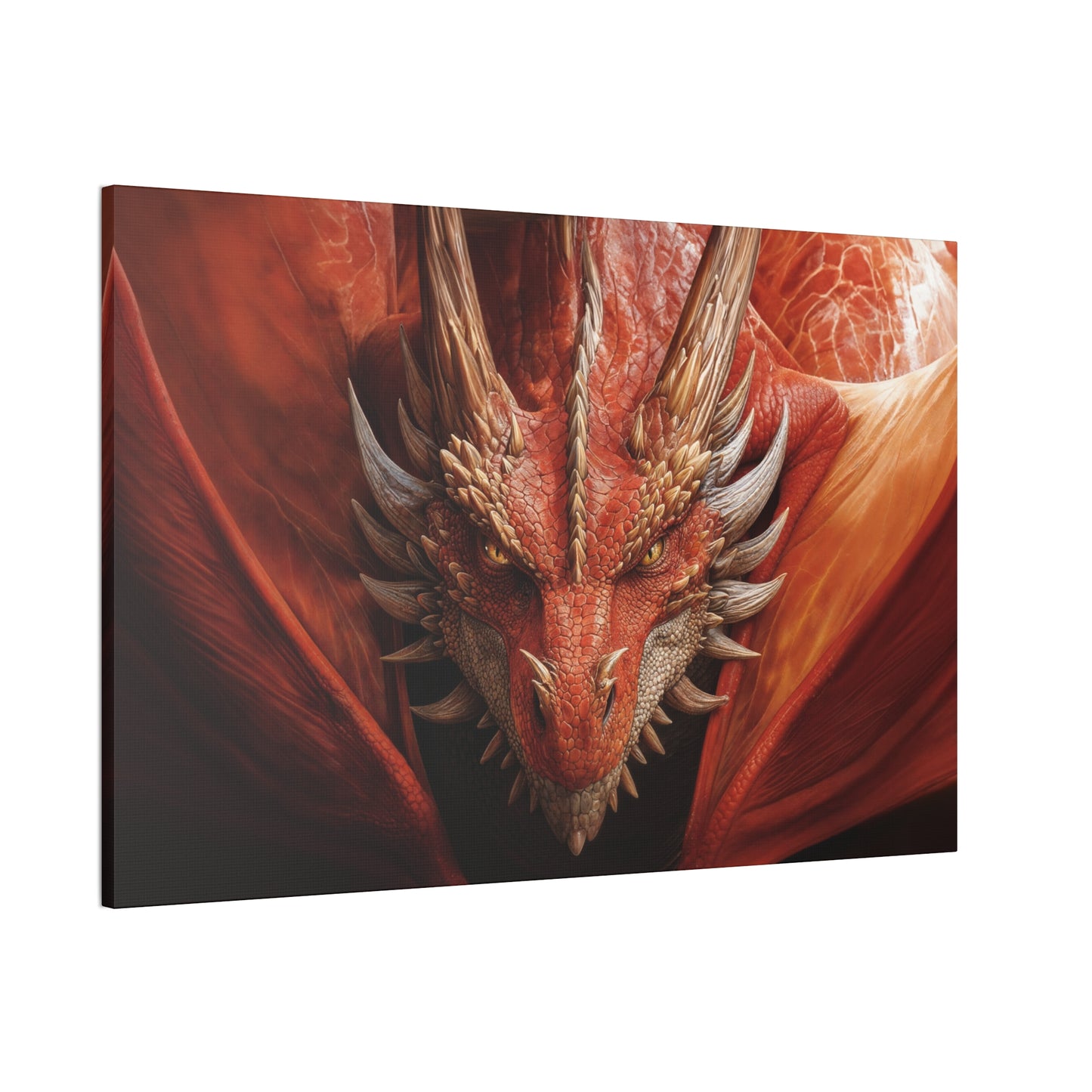 "Fiery Gaze"  Canvas Stretched, 0.75" - Print