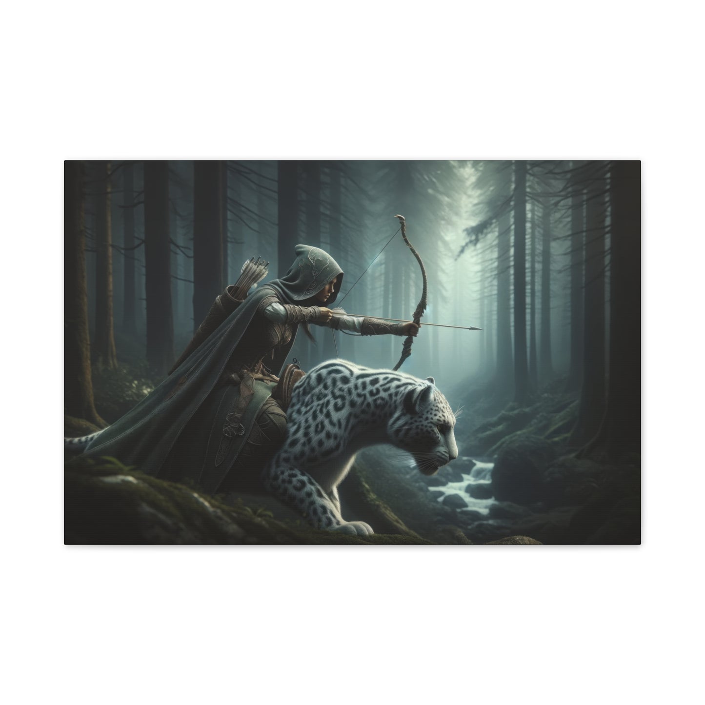 "Sleek Hunters"  Canvas Stretched, 0.75" - Print