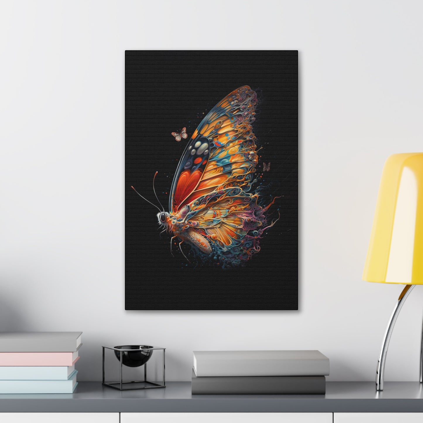 "Liquid Mirage Butterfly" Canvas Stretched, 0.75" - Print