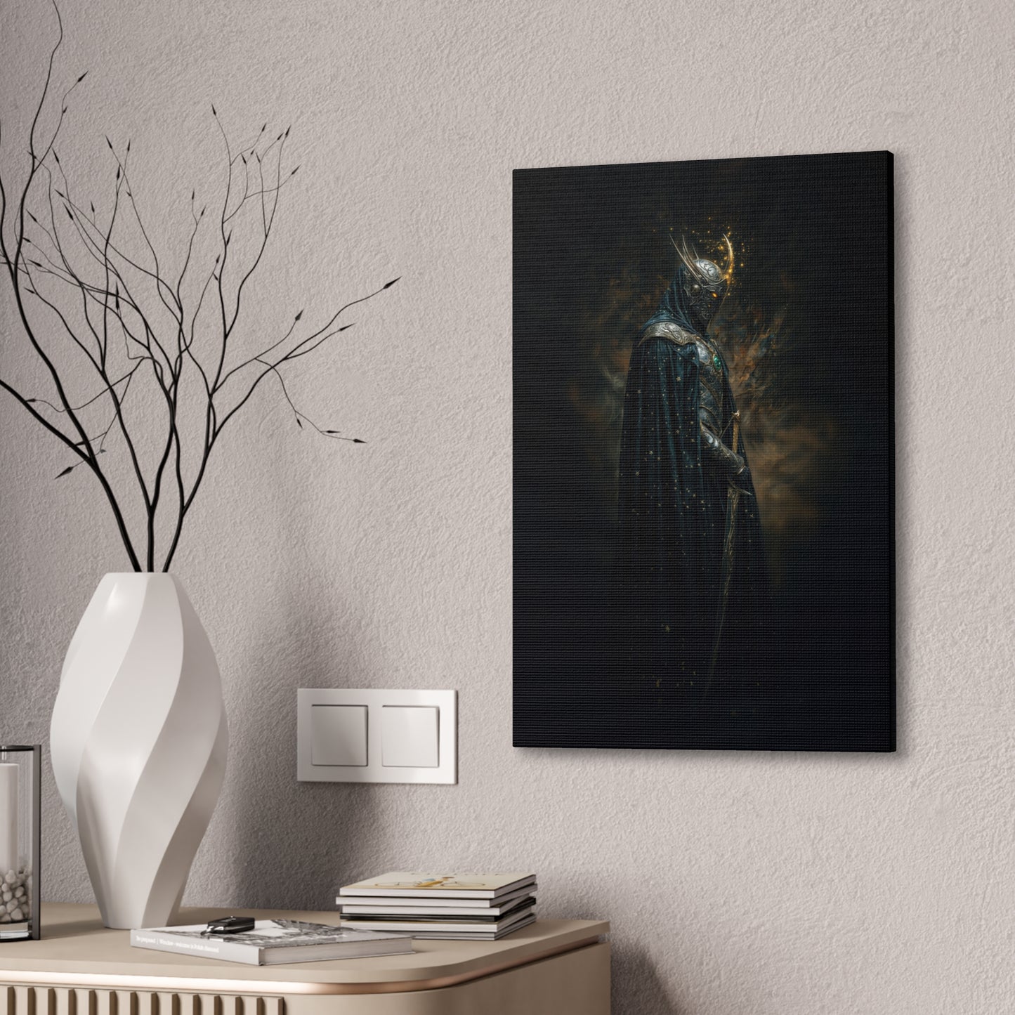 "Shadows Of The Eternal Knight" Canvas Stretched, 0.75" - Print