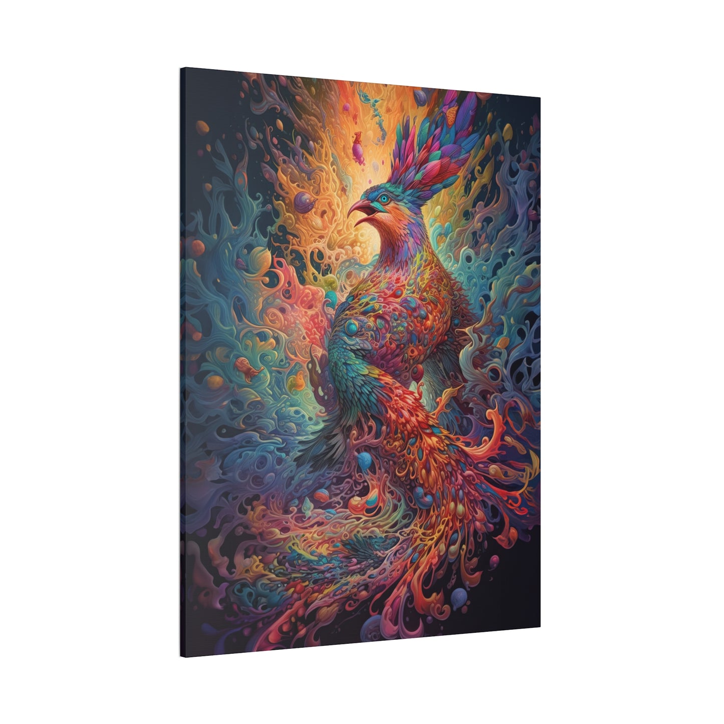 "Liquid Light Phoenix" Canvas Stretched, 0.75" - Print