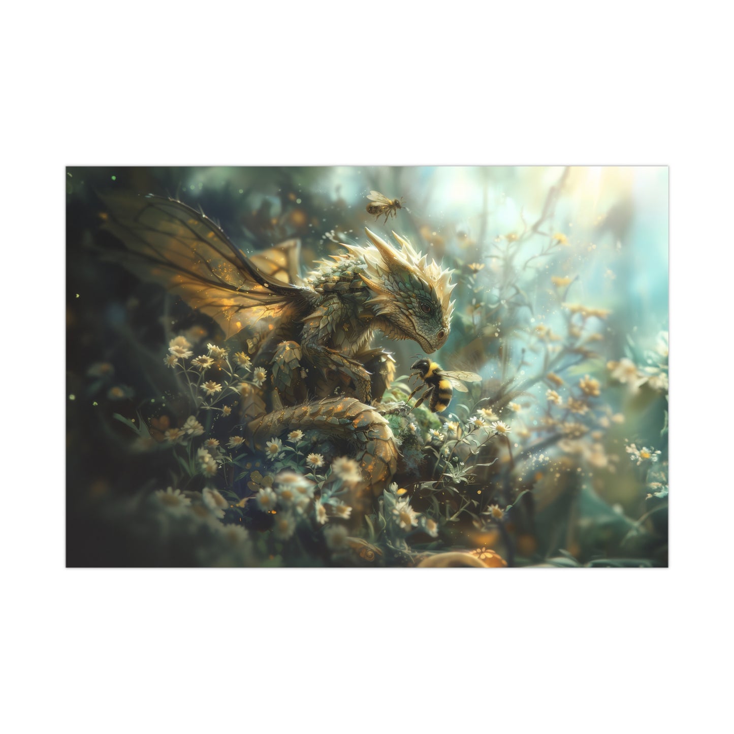 "Bumble Dragon" Poster - Print