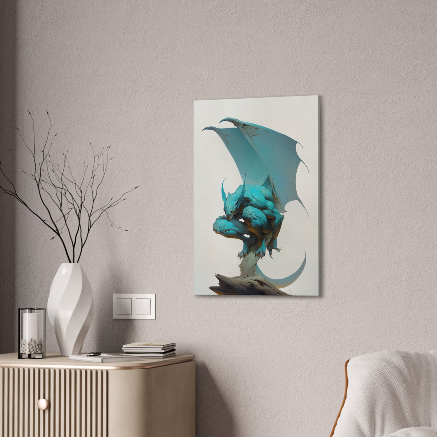 "Winged Trickster" Canvas Stretched, 0.75" - Print