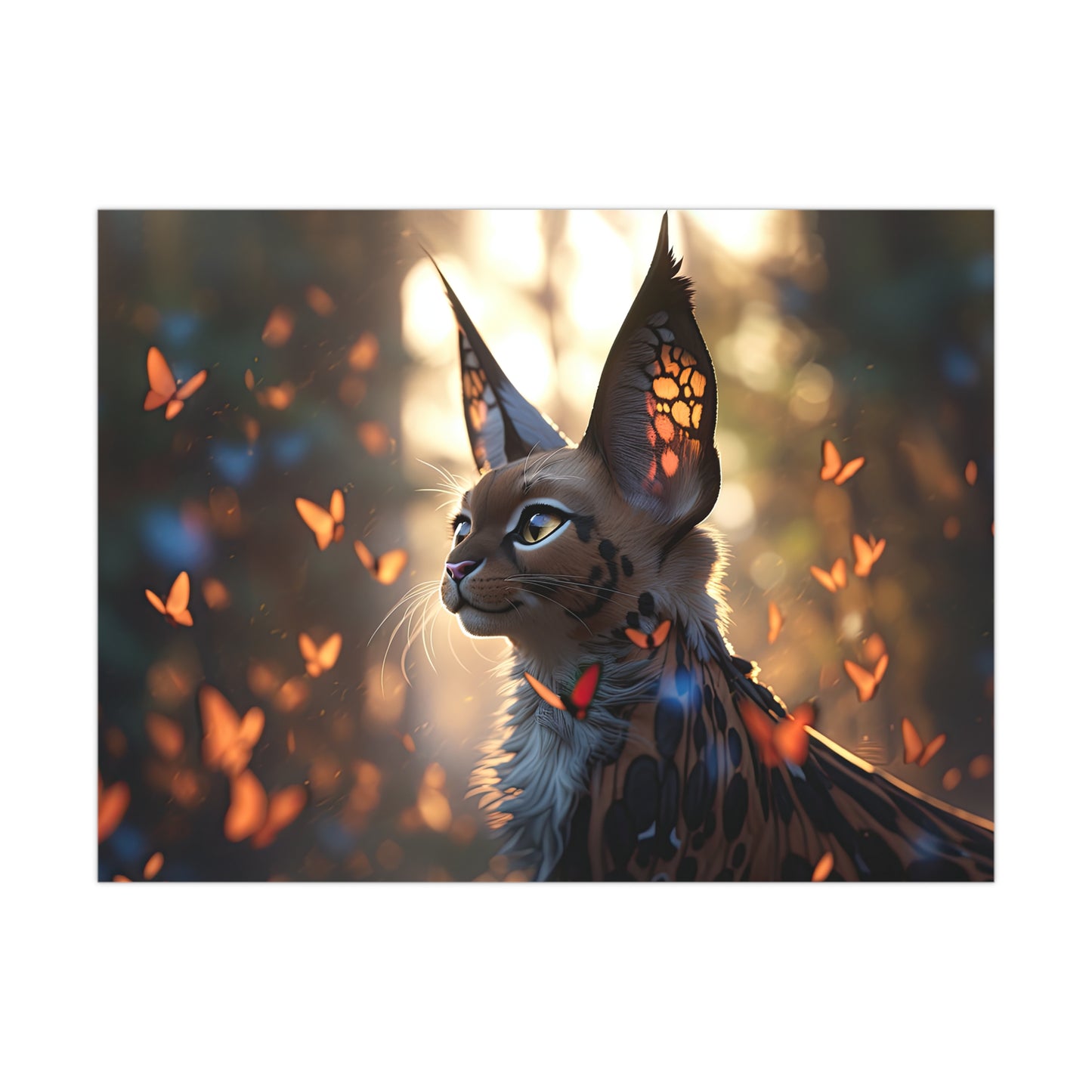 "Butterfly Cat" Poster - Print