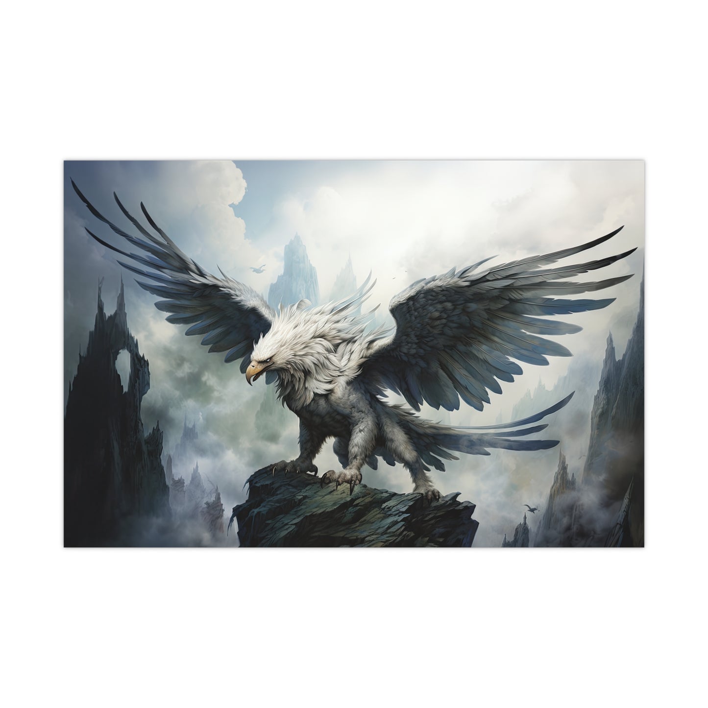 "Glacier Guardian Griffon" Poster - Print