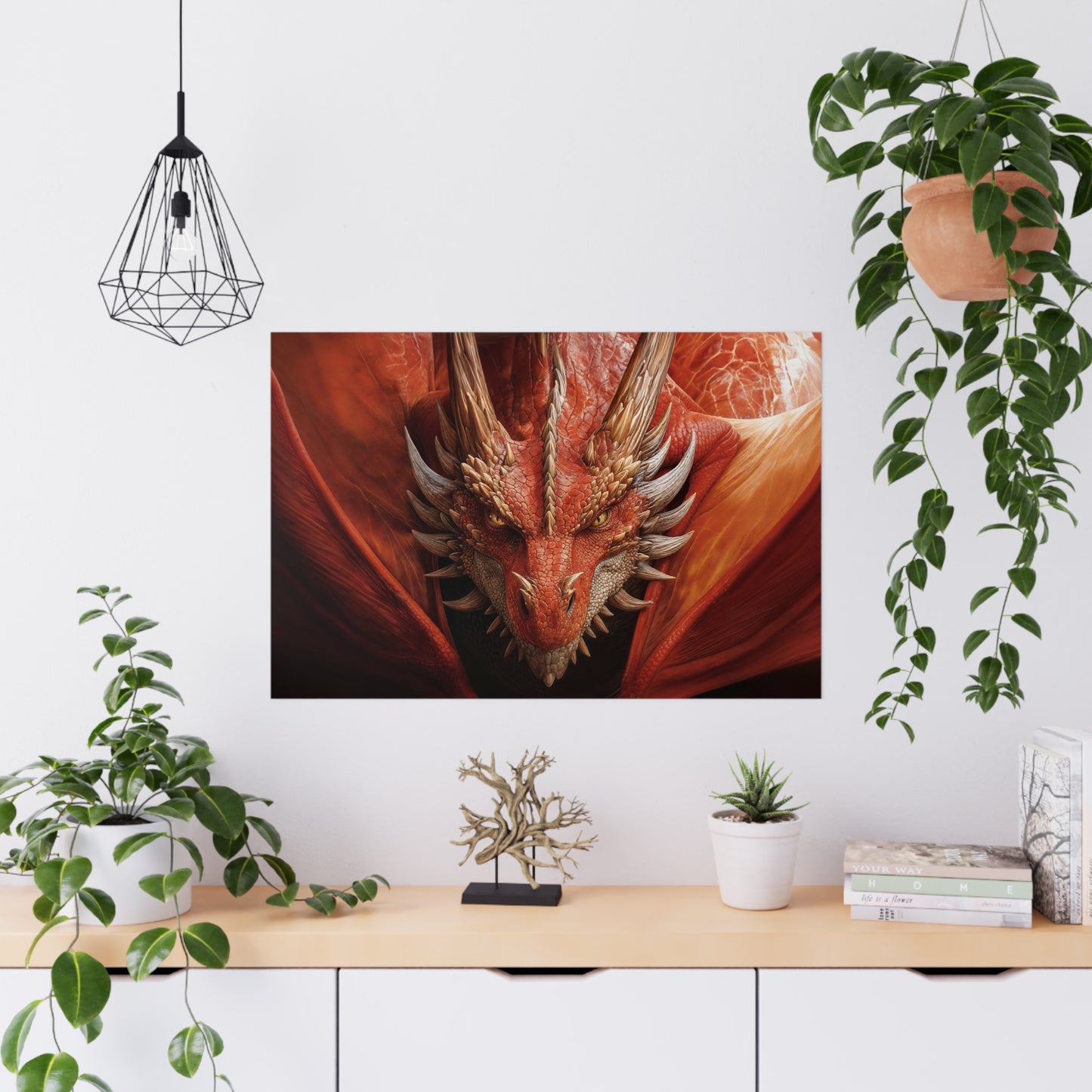 "Fiery Gaze" Poster - Print