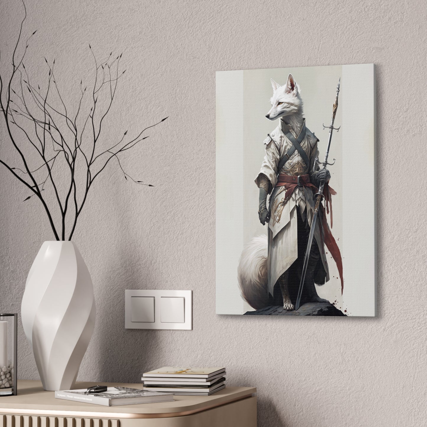 "Fox Paladine" Canvas Stretched, 0.75" - Print