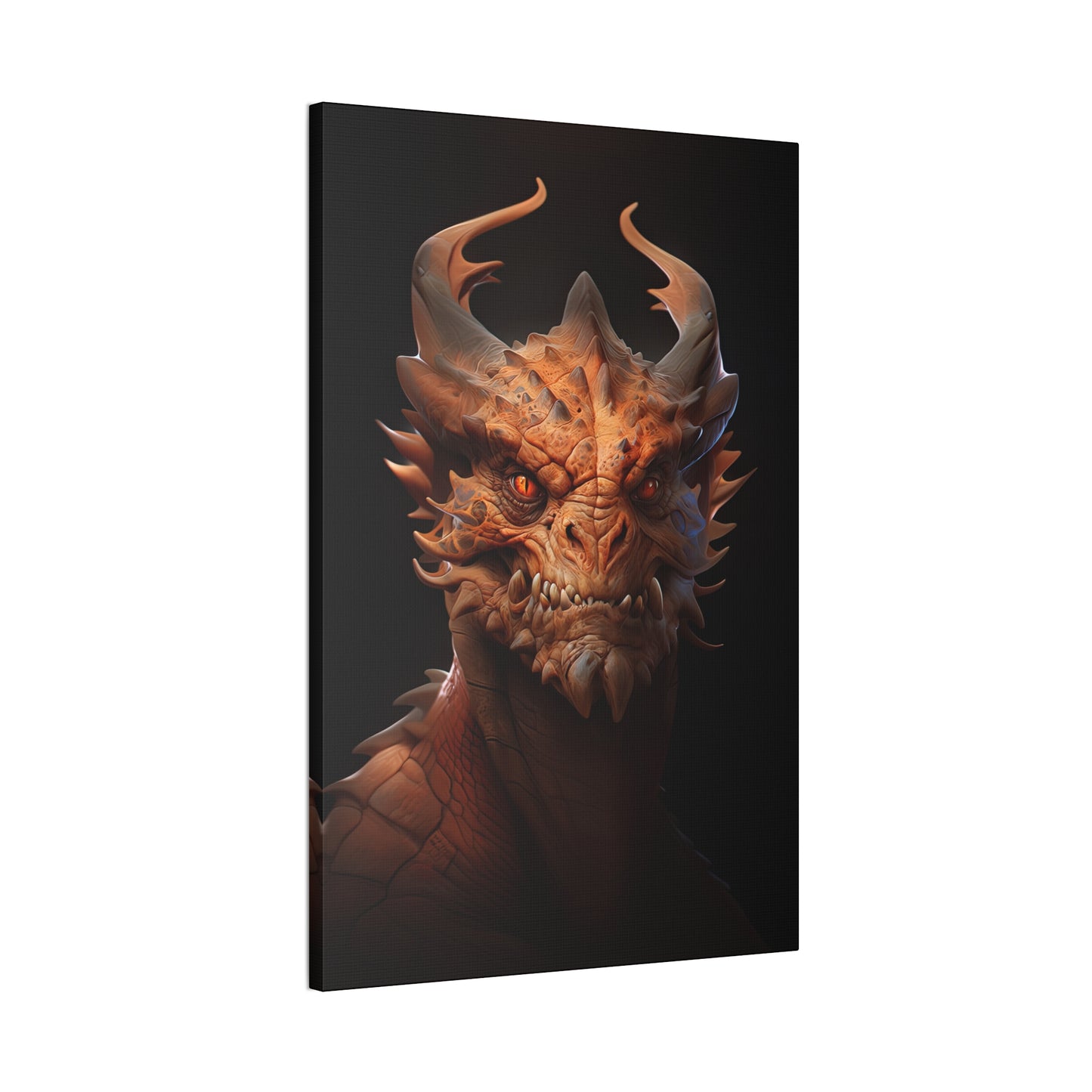 "Dragonfire Draconian" Canvas Stretched, 0.75" - Print