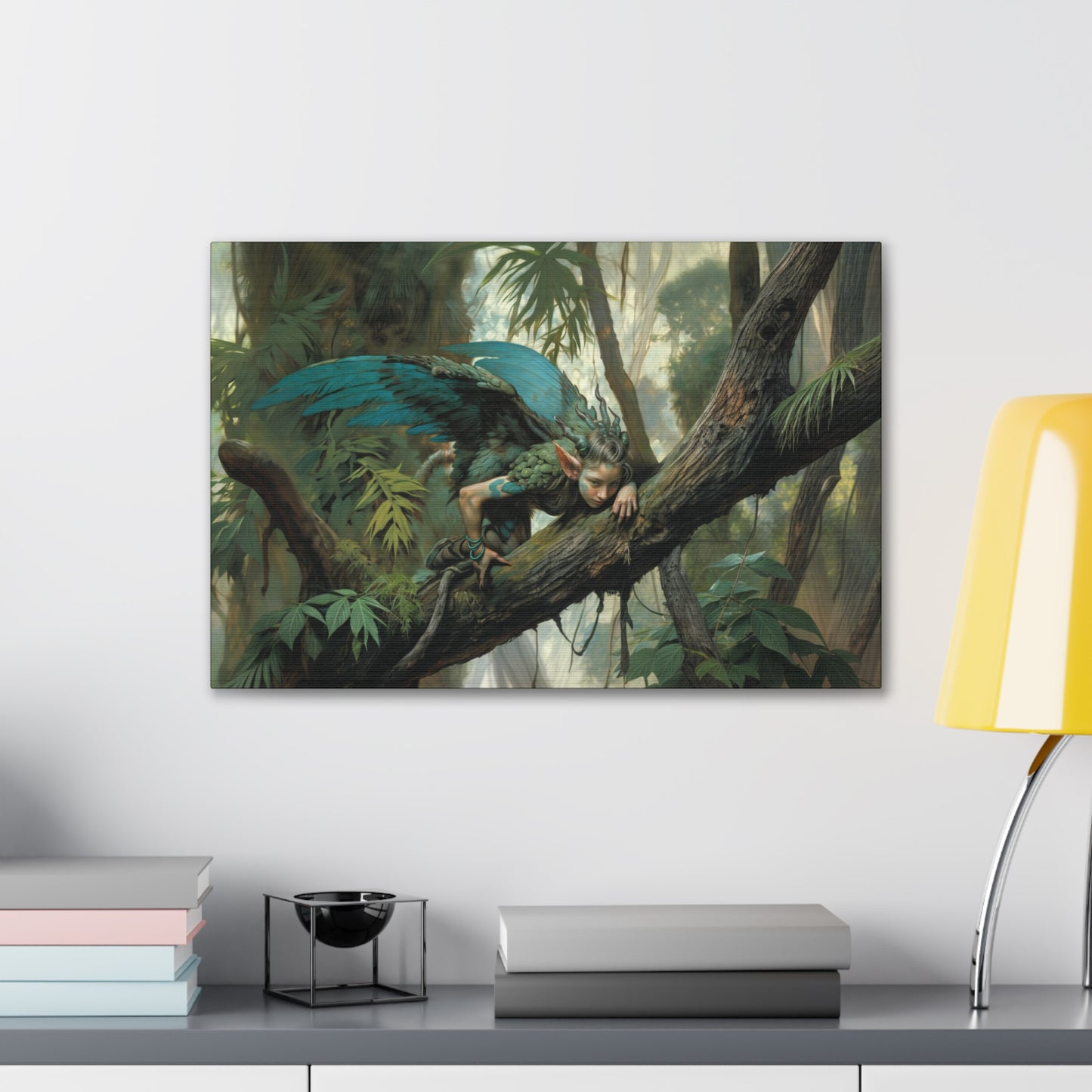 "The Woodland Sprite’s Watcher"  Canvas Stretched, 0.75" - Print