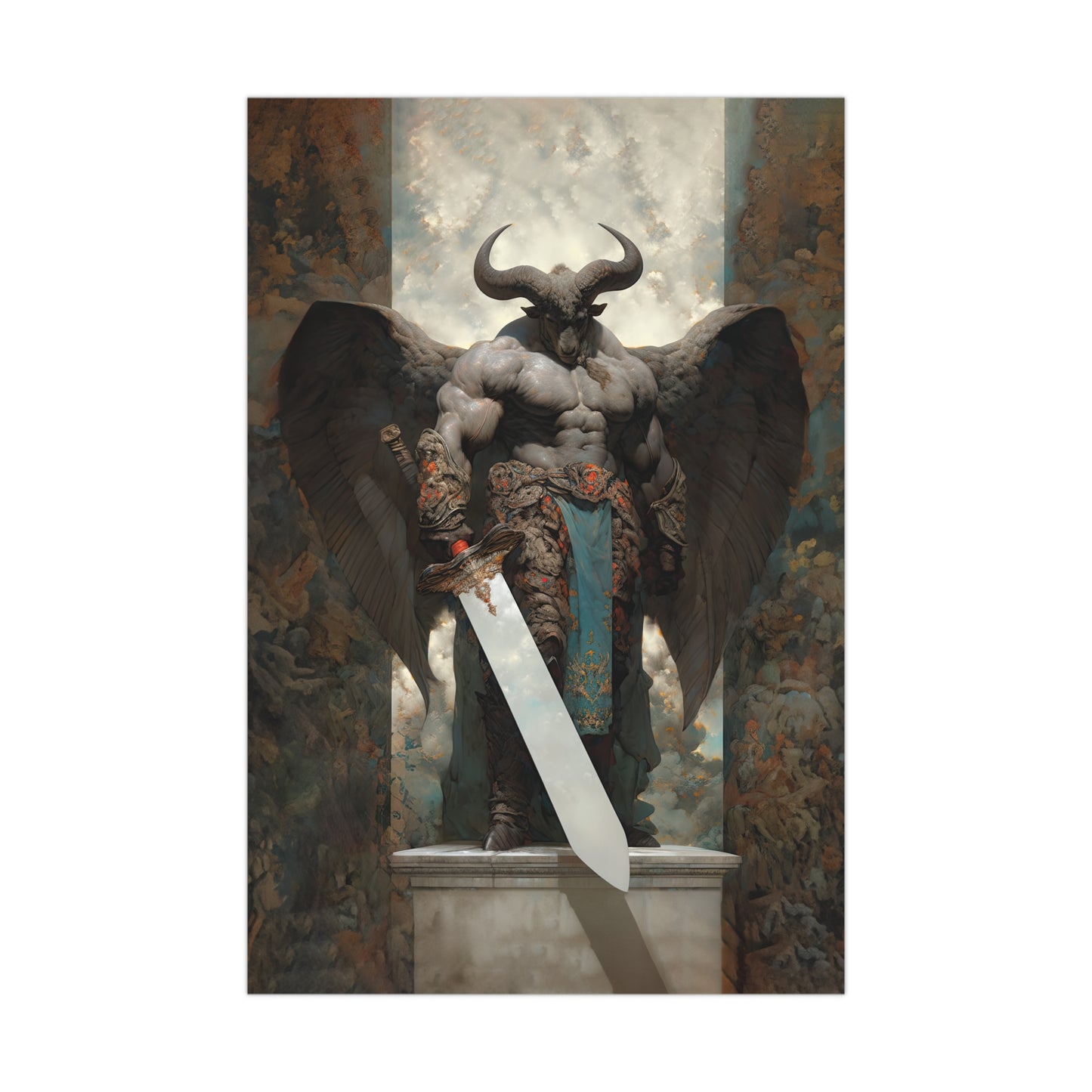 "Winged Minotaur" Poster - Print