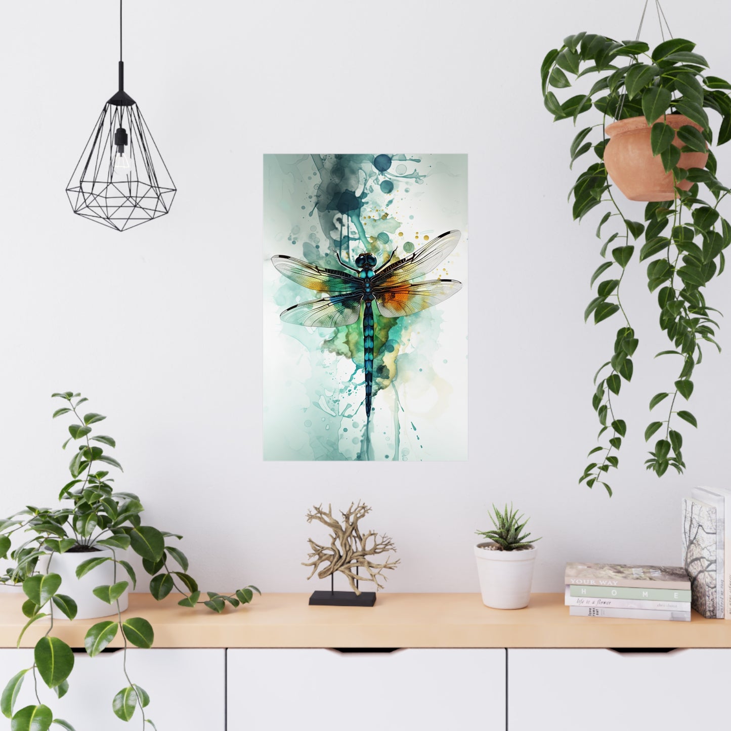 "Aquatic Whisper Dragonfly" Poster - Print