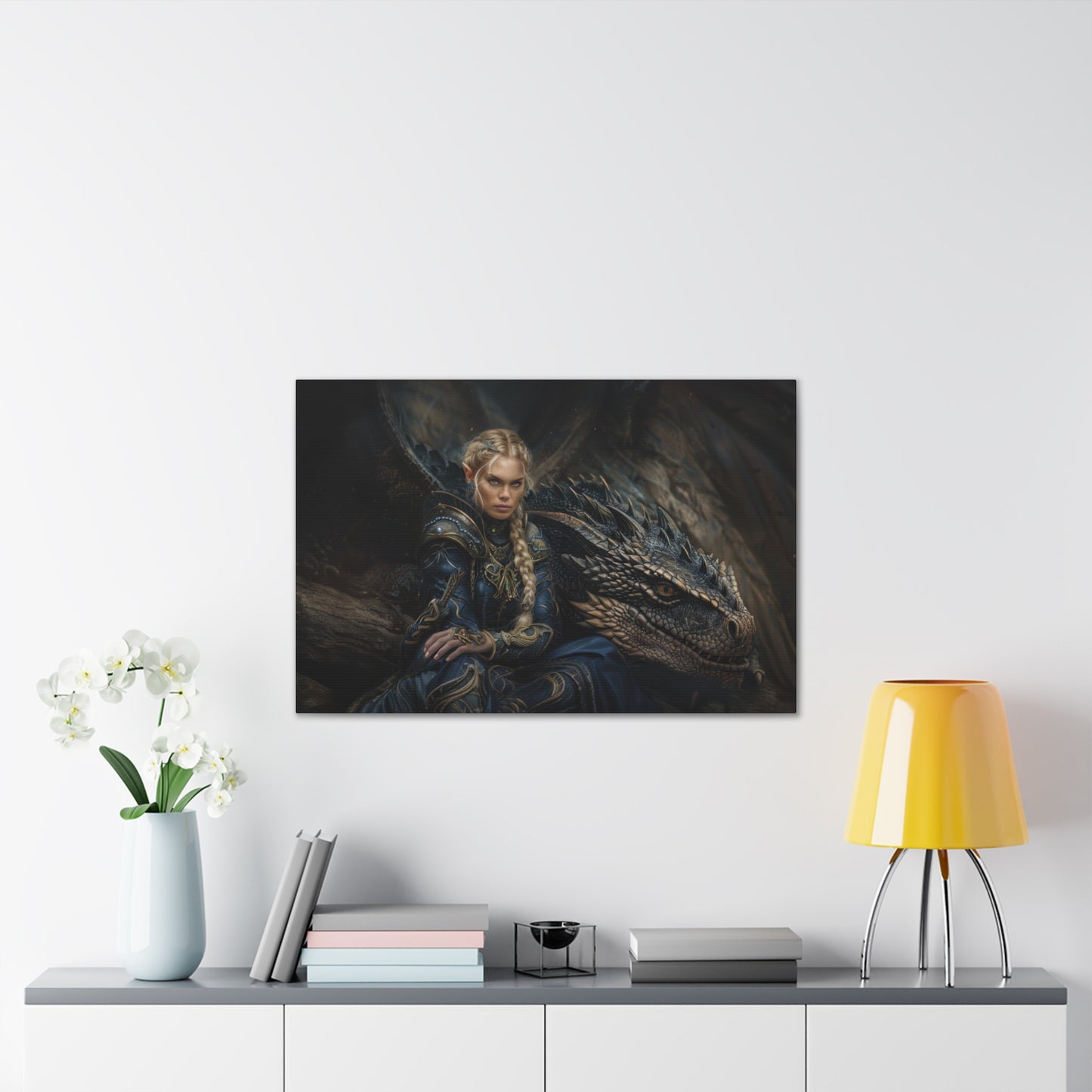 "Queen's Legion Sky Knight"  Canvas Stretched, 0.75" - Print