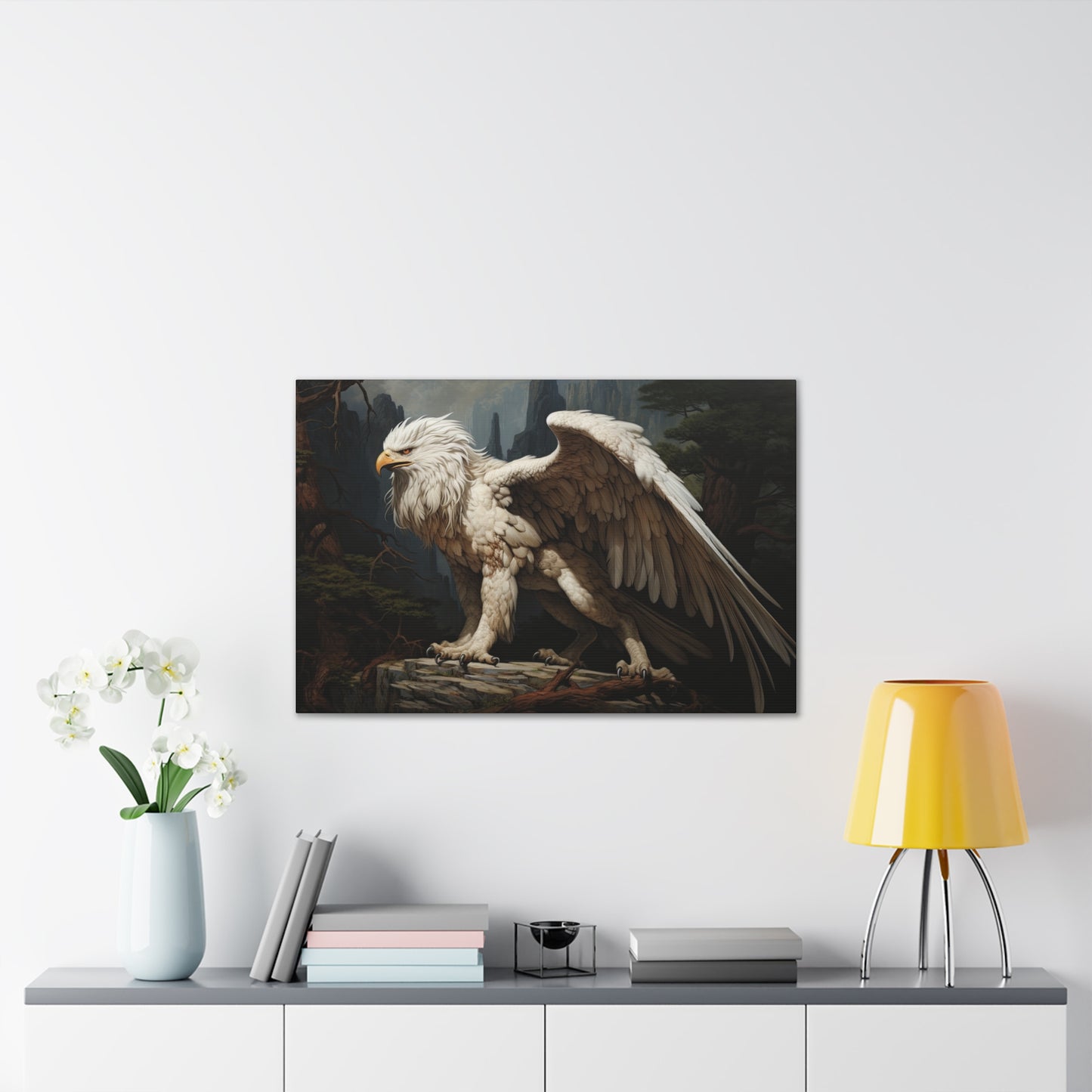 "Forest Sentinel Griffonr"  Canvas Stretched, 0.75" - Print