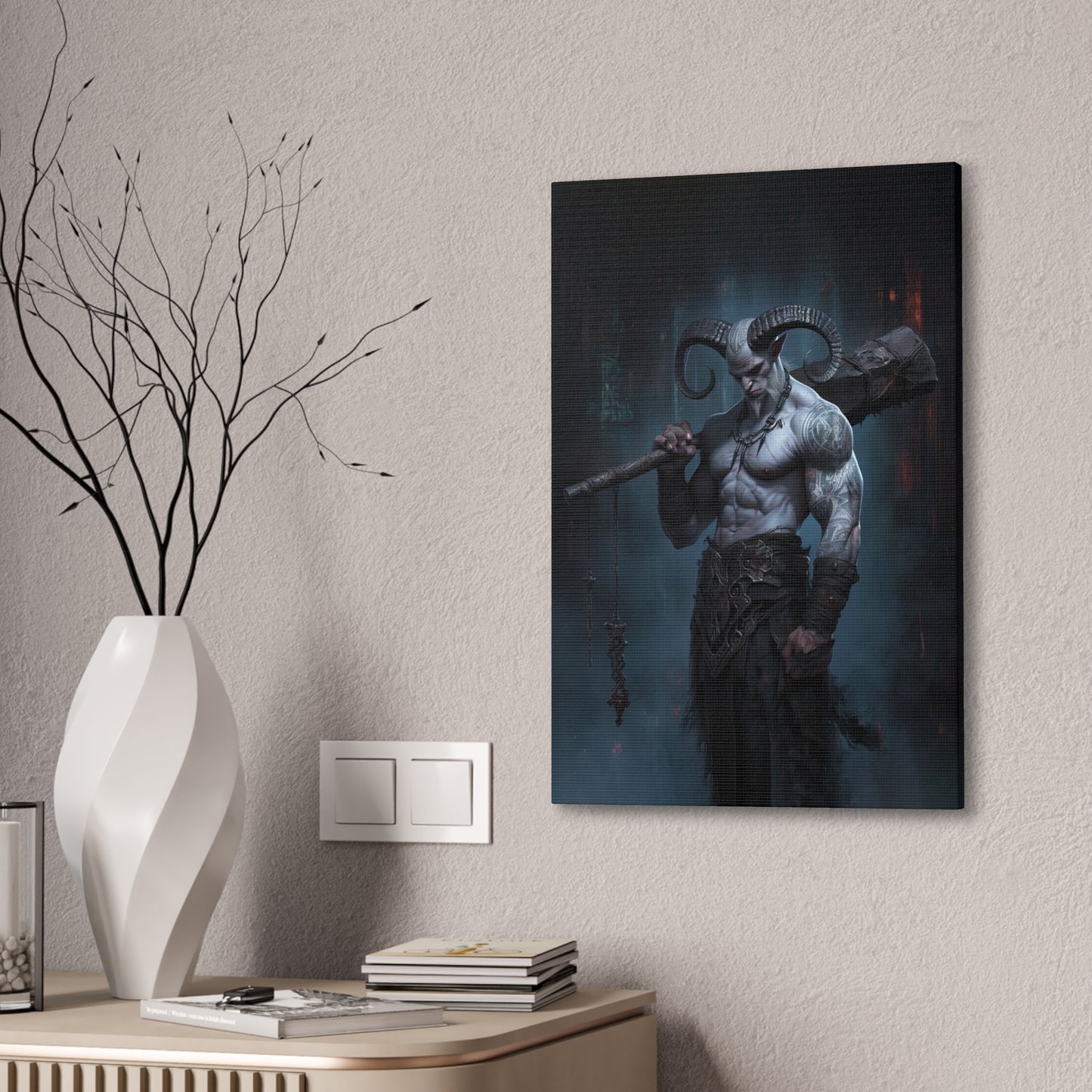 "Fiend" Canvas Stretched, 0.75" - Print