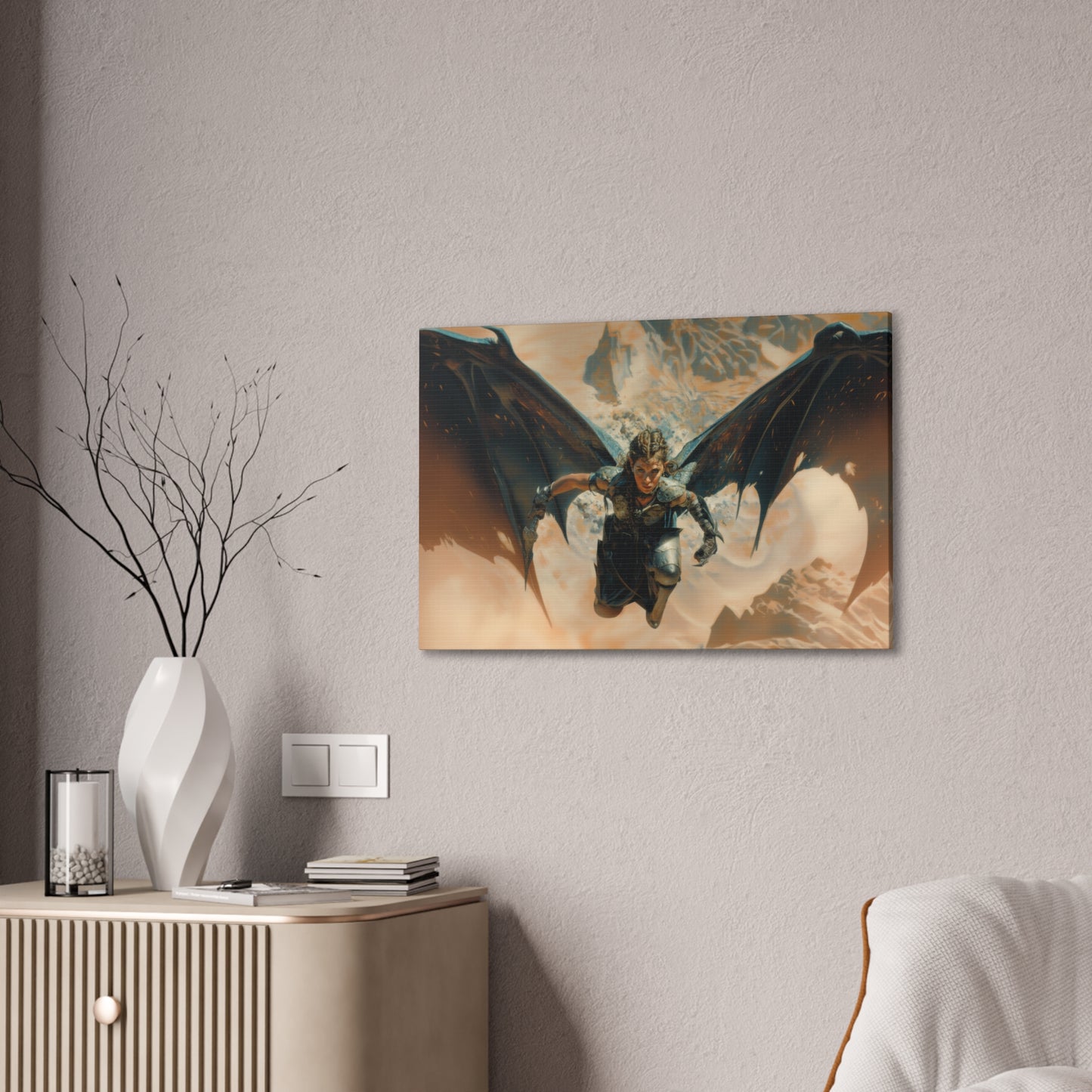 "Winged Revenge"  Canvas Stretched, 0.75" - Print