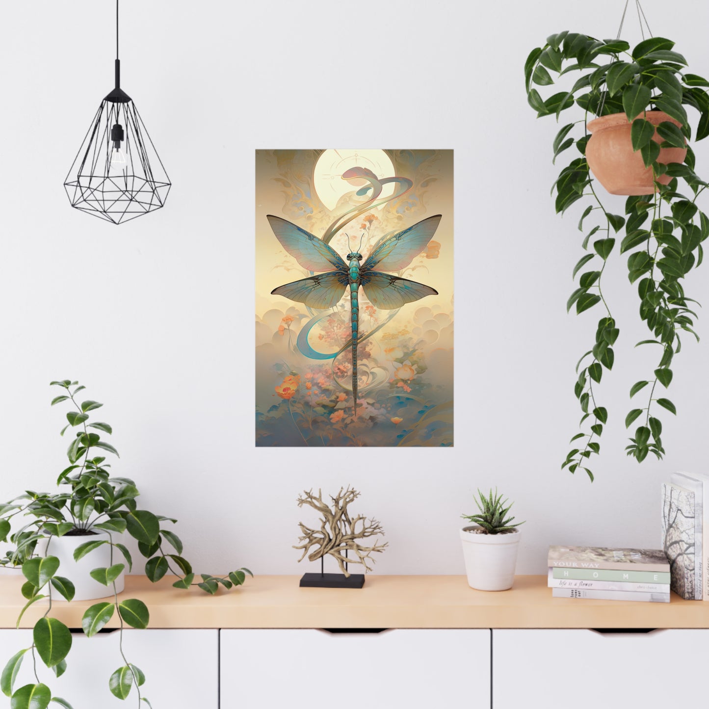 "Zen Dragonfly" Poster - Print