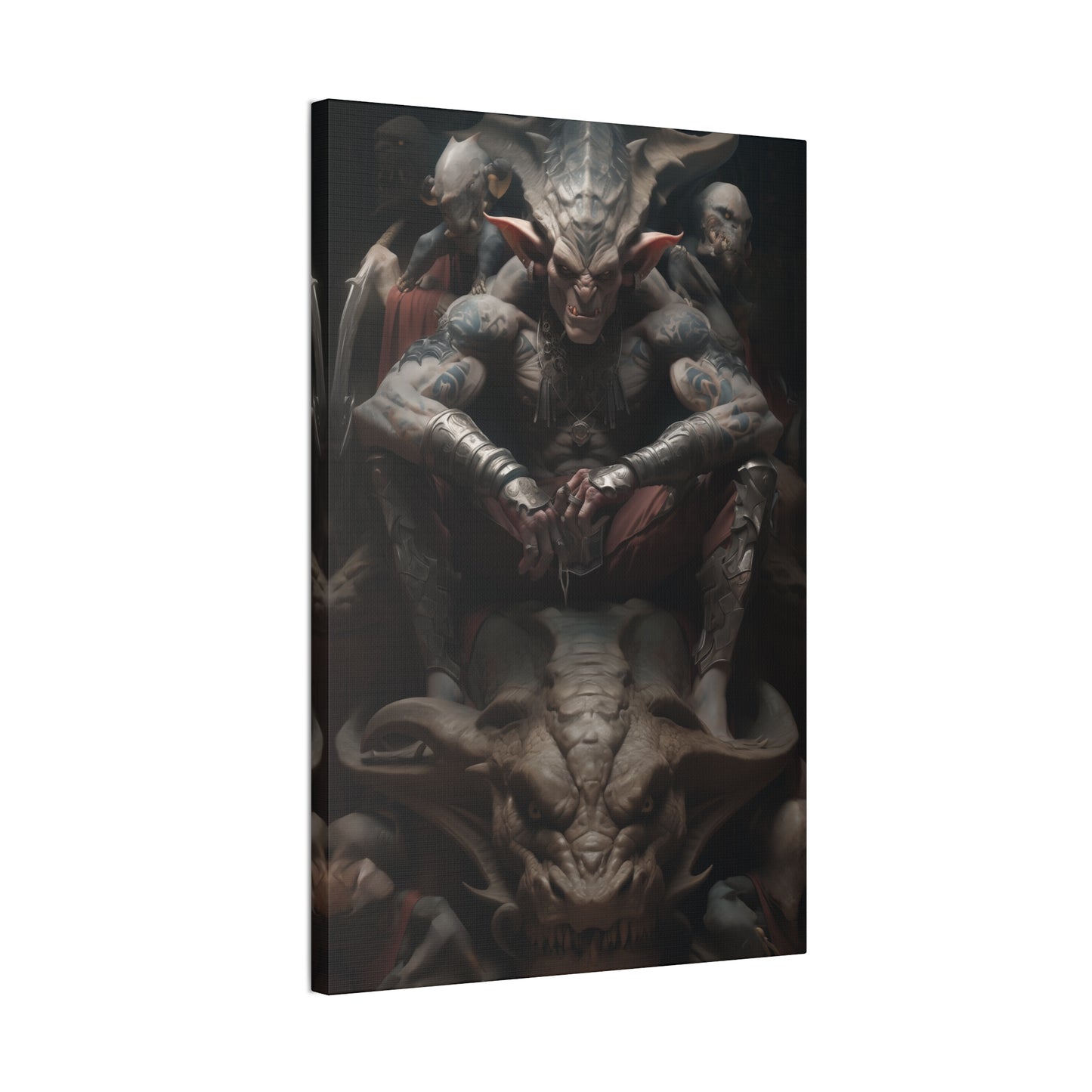 "Draconian Goblin King" Canvas Stretched, 0.75" - Print