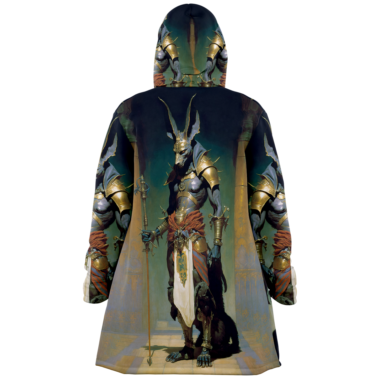 Anubis Guide To The Underworld Microfleece Cloak