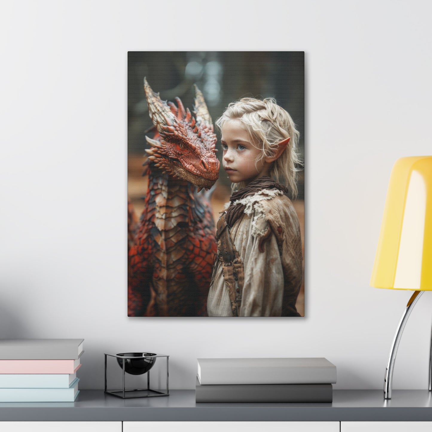 "Dragon Rider In Training" Canvas Stretched, 0.75" - Print