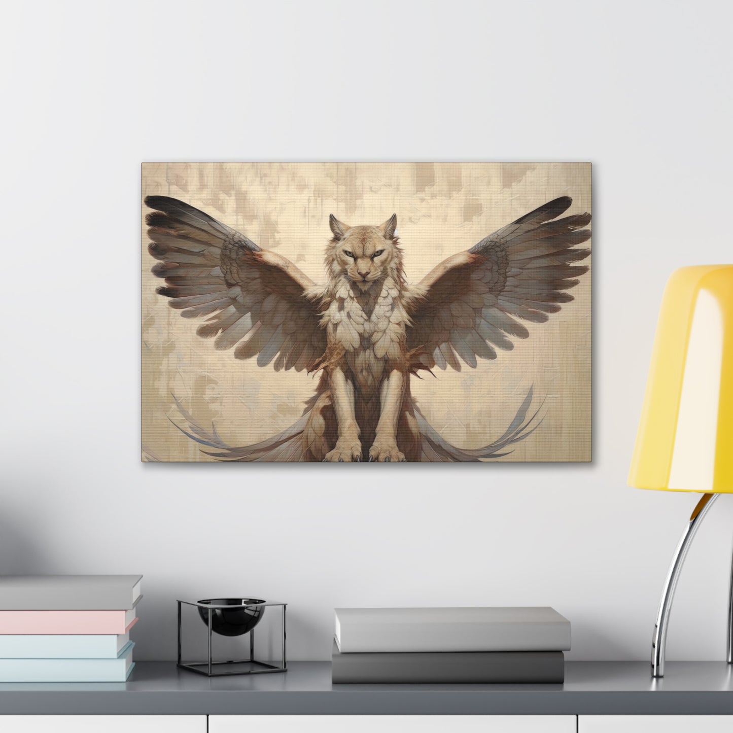 "Winged Wildcat"  Canvas Stretched, 0.75" - Print