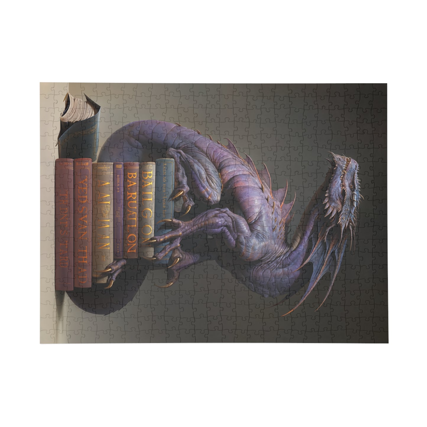 "Book Wyrm" Puzzle (500, 1000-Piece)