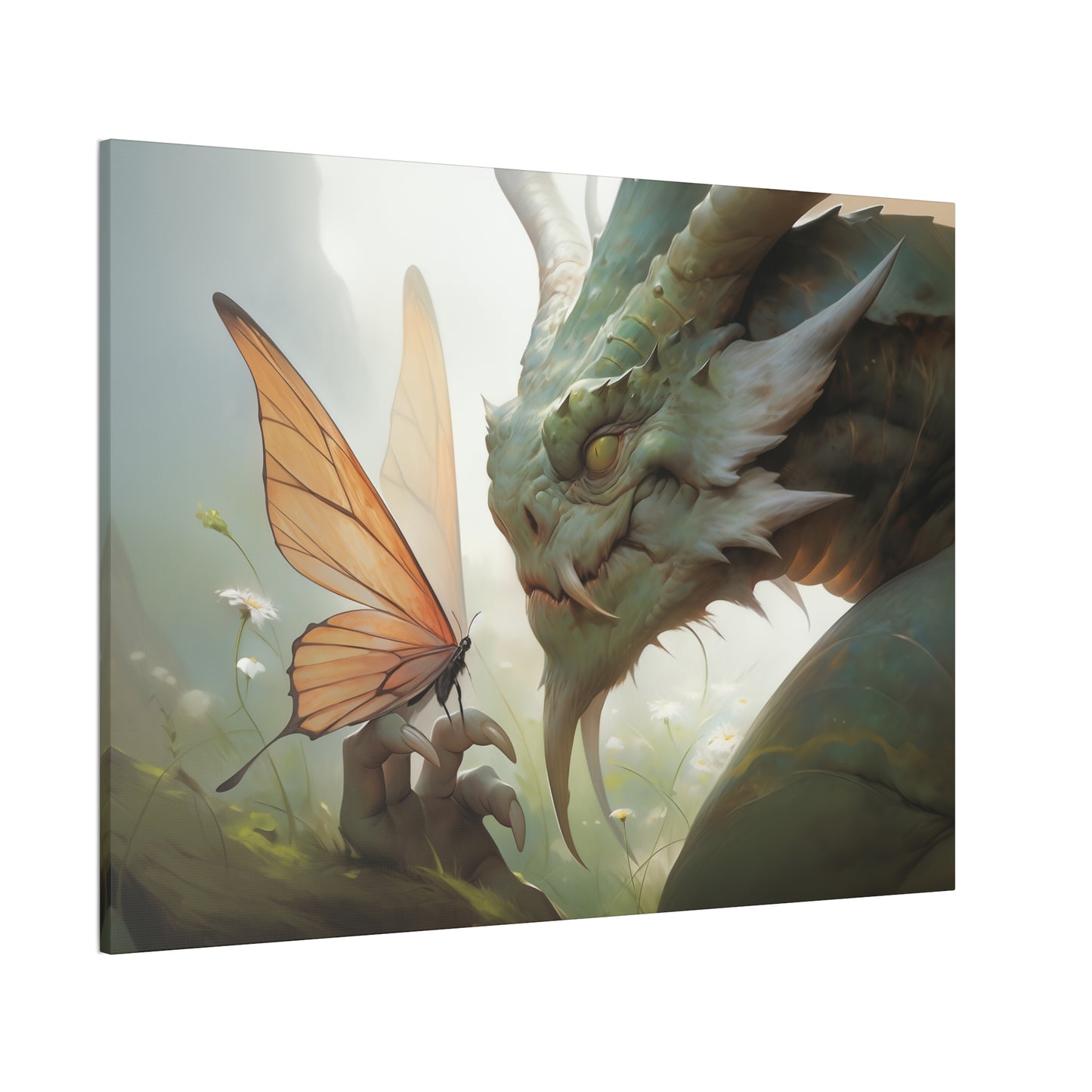 "Fire and Flutter"  Canvas Stretched, 0.75" - Print