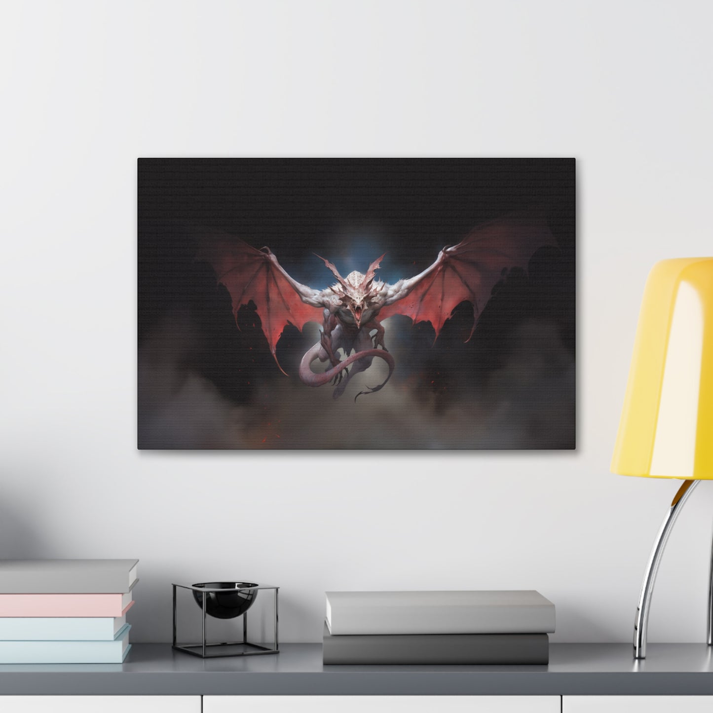 "Winged Nightmare"  Canvas Stretched, 0.75" - Print