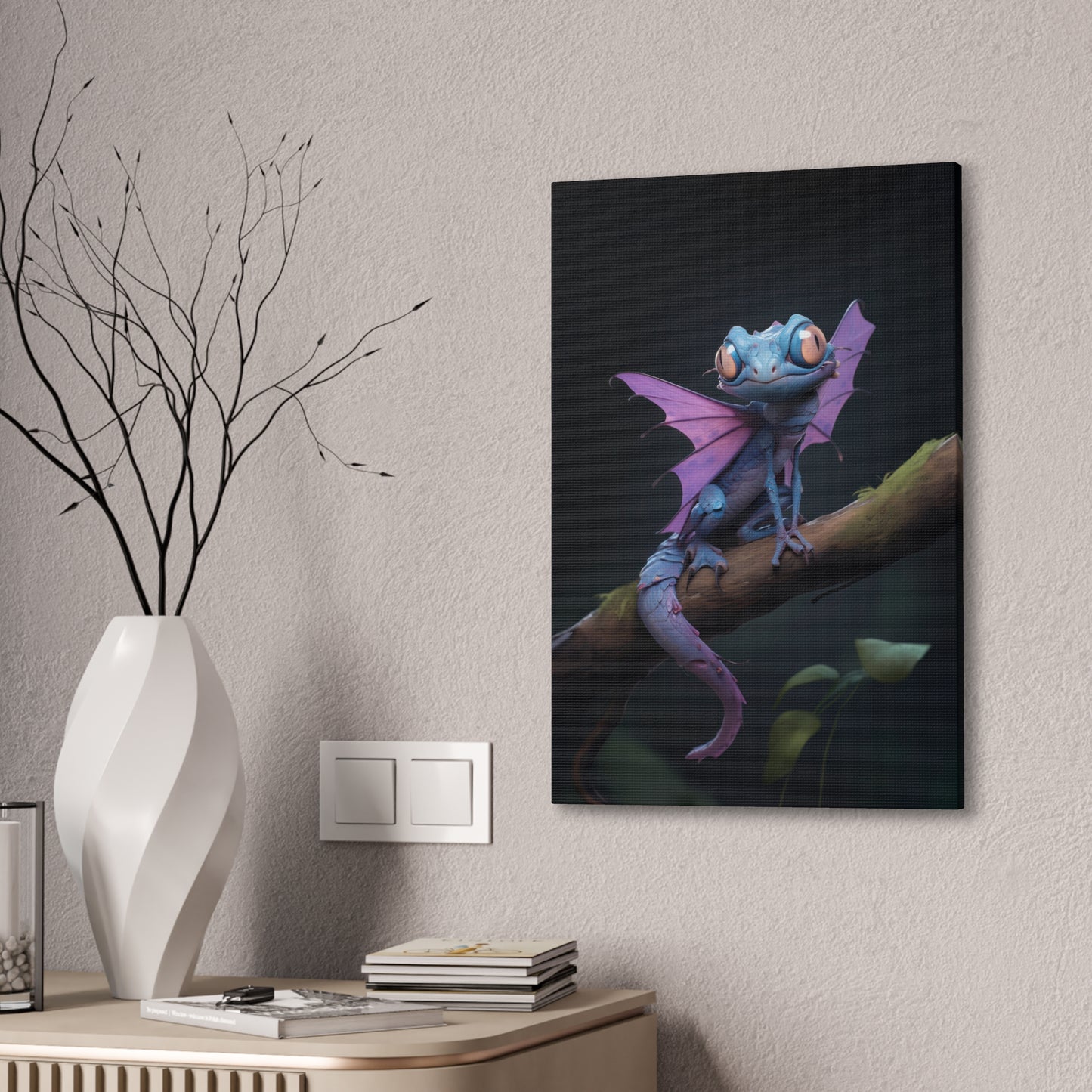 "Pixie Dragonfly" Canvas Stretched, 0.75" - Print