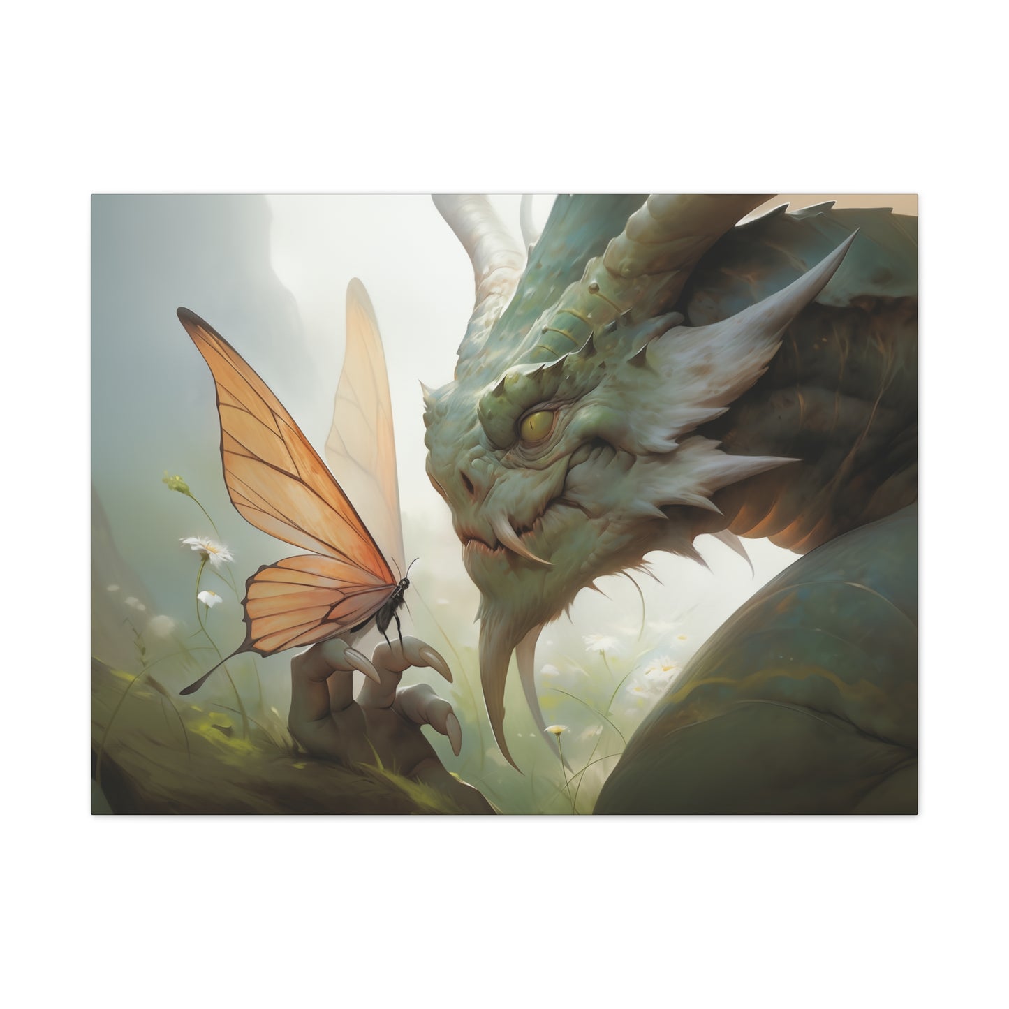 "Fire and Flutter"  Canvas Stretched, 0.75" - Print