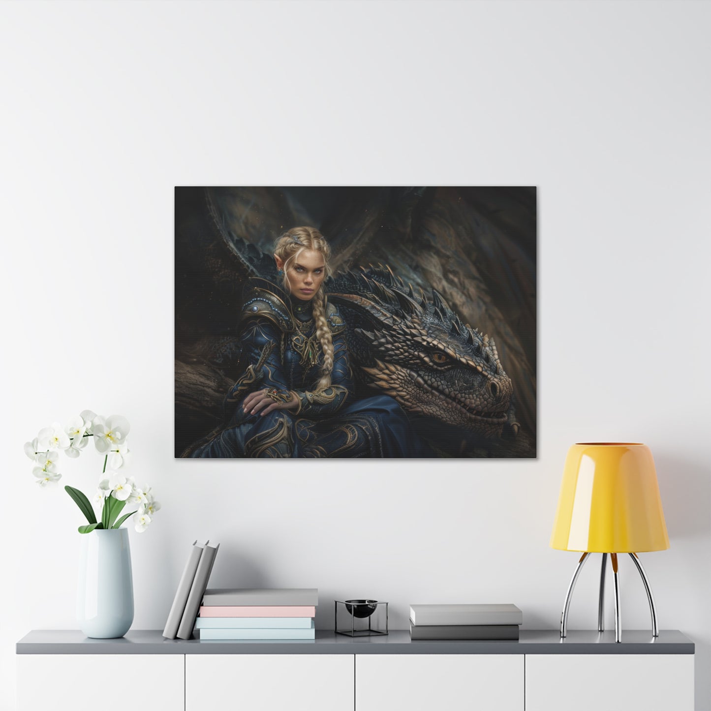 "Queen's Legion Sky Knight"  Canvas Stretched, 0.75" - Print