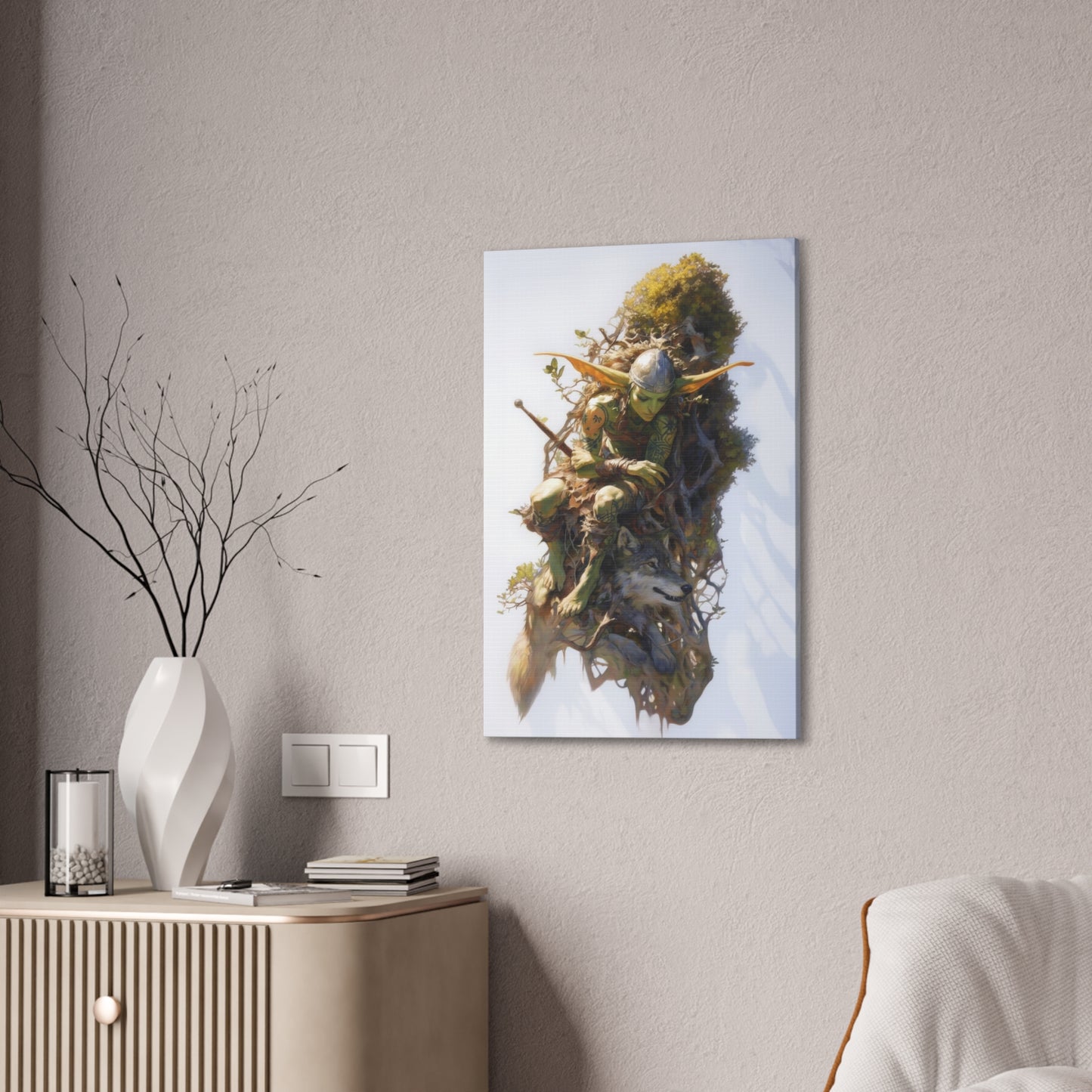 "Floating Gardens Escape" Canvas Stretched, 0.75" - Print