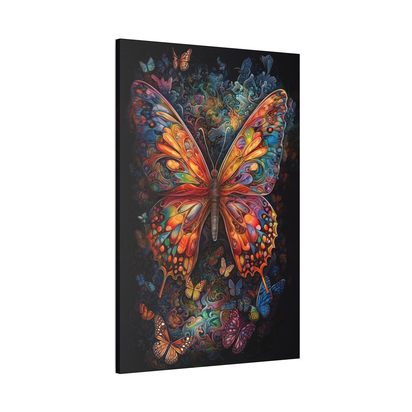 "Psychedelic Monarch" Canvas Stretched, 0.75" - Print