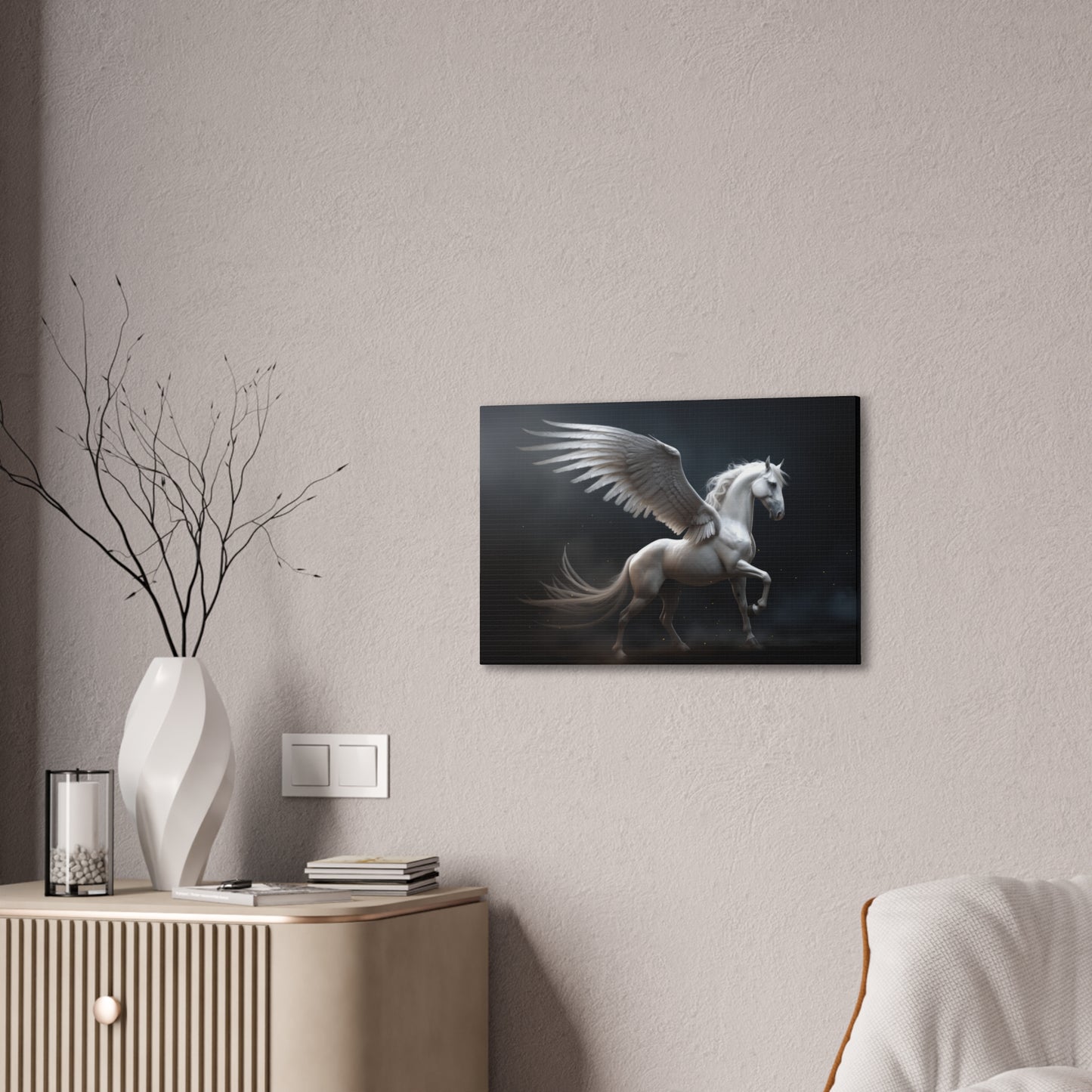 "Ethereal Pegasus"  Canvas Stretched, 0.75" - Print