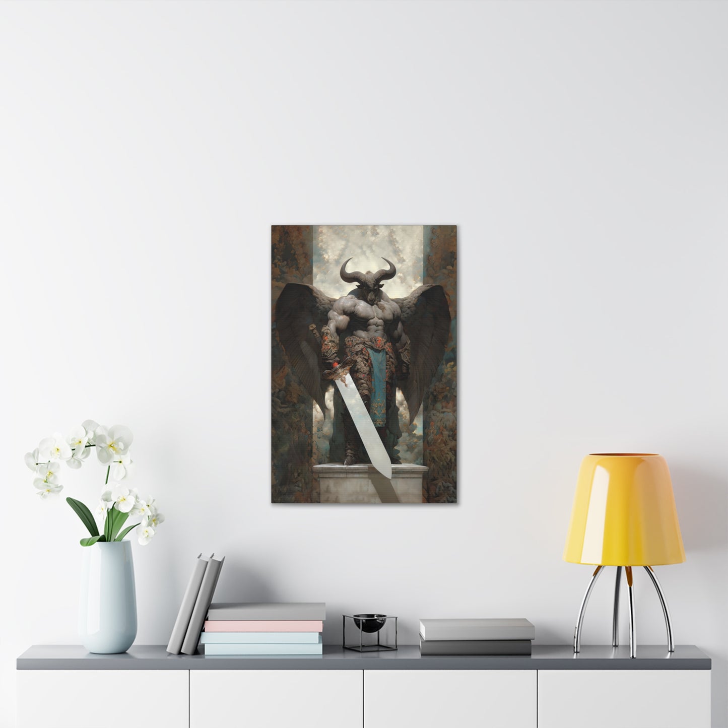 "Winged Minotaur" Canvas Stretched, 0.75" - Print